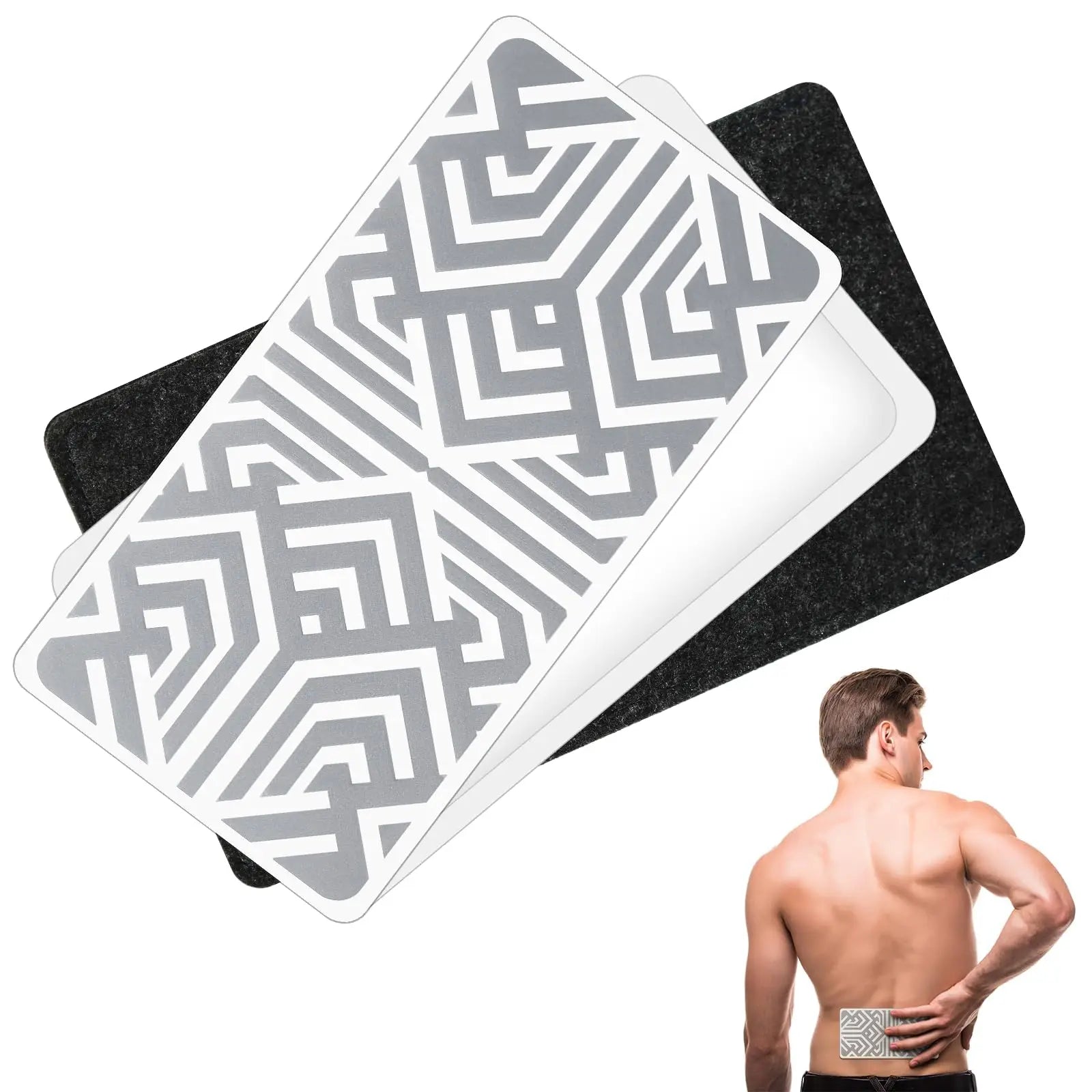 Reusable Pain Relief Patches for Sore Muscle, Includes 3 Adhesives, 1 Patch & 1 Carry Bag, Pain Patches for Neck, Back,Foot, Knee etc, Large&Fast Acting, Easy Adhesive Application Pain Patch-0304 SKAYAH uk supplements