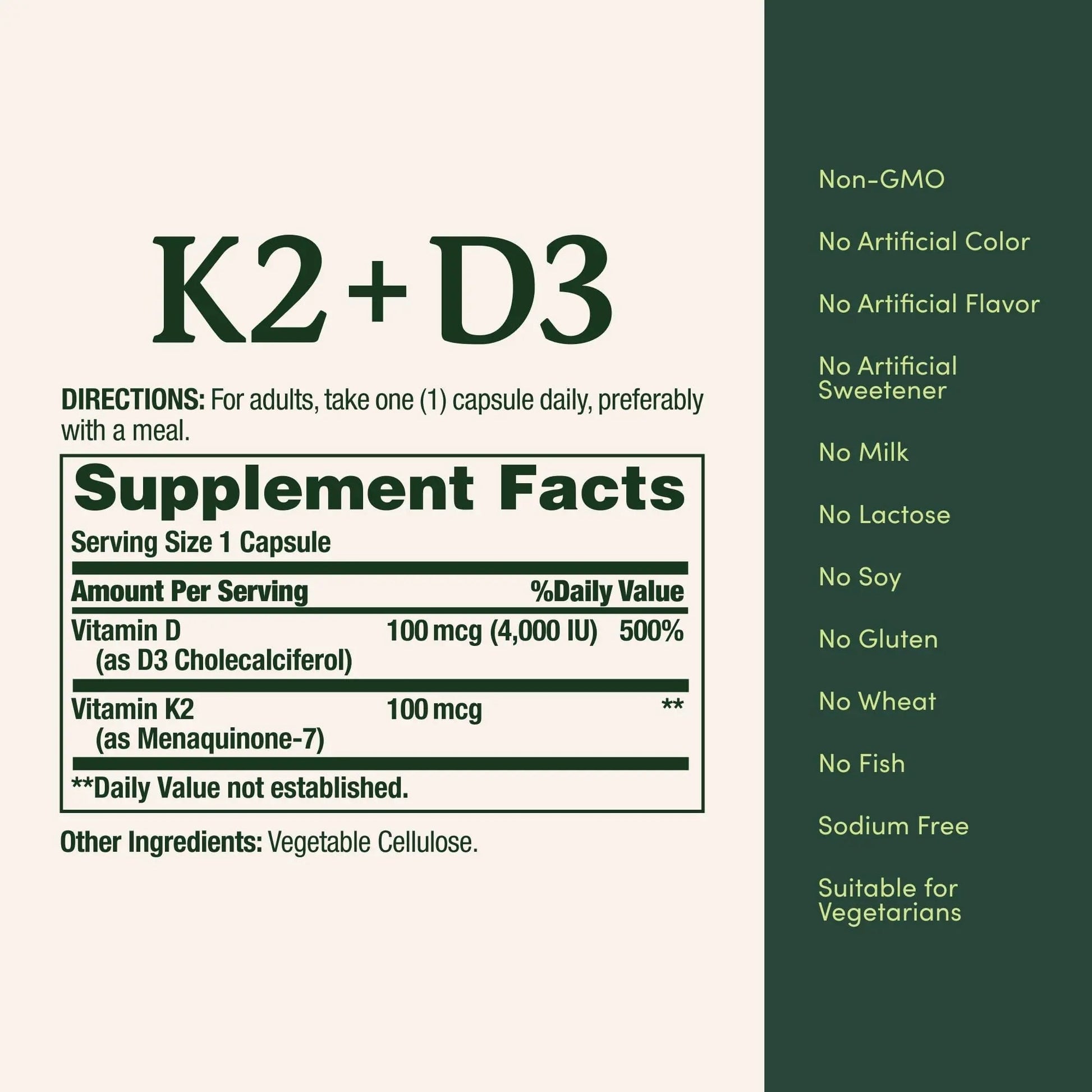 Nature’s Bounty Vitamin D3 K2 Supplement, 4000 IU Vitamin D3 plus 100 mcg of Vitamin K Supplements Nature's Bounty uk supplements