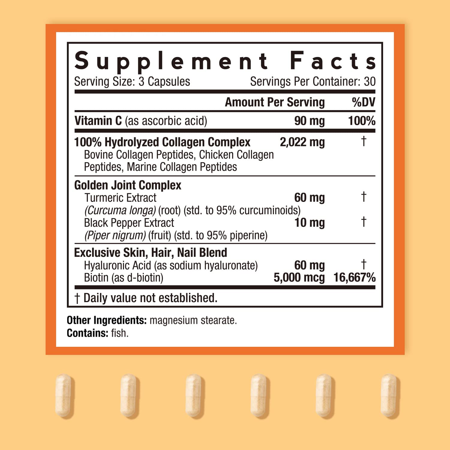 Doctor's Recipes Multi Collagen Complex with Golden Turmeric, Vitamin C, Biotin, Hyaluronic Doctor's Recipes uk supplements