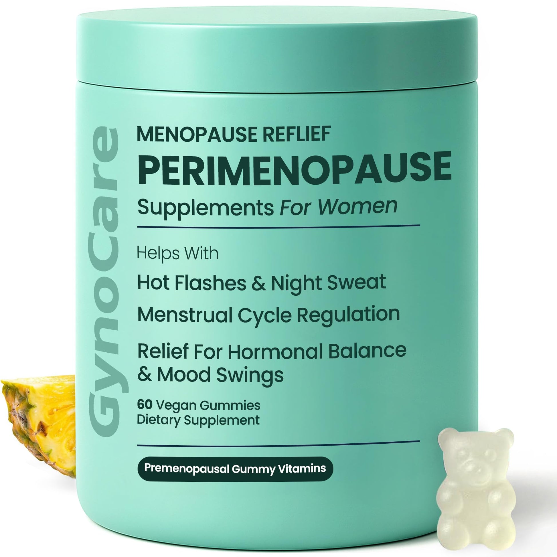 Perimenopause Supplements Women | Premenopausal Gummy Vitamins | Relief for Hormonal Balance & Mood Swings | Supports Menstrual Cycle Regulation | 60 Vegan Gummies Terramed Just Think Comfort uk supplements