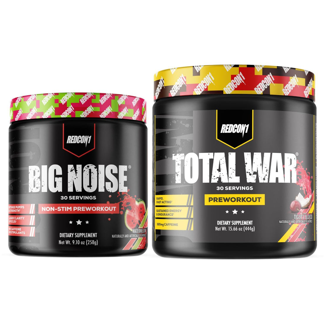 REDCON1 Total War Preworkout (Tiger's Blood) & Big Noise Non-Stim Preworkout Powder REDCON1 uk supplements