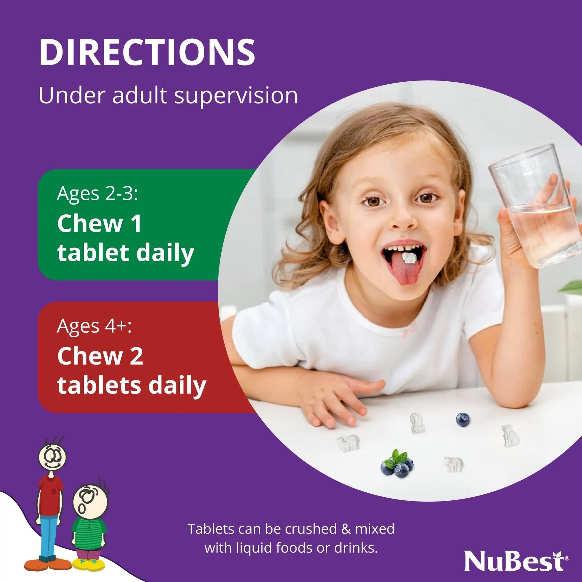 NuBest Tall Kids - Multivitamins & Minerals for Age 2 to 9 - Bone Strength & Immunity Support - Helps Kids, Toddlers Healthy NuBest uk supplements