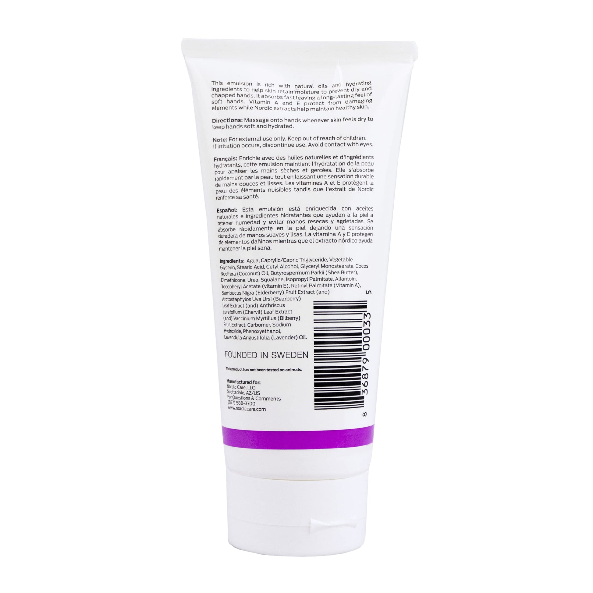 Nordic Care Hand Cream, 6 oz. | Shea Butter Hand Lotion for Dry Hands and Cracked Skin | Paraben & Lanolin-free | Essential Oils, Vitamin A & E, Squalane & Lavender Nordic Care uk supplements