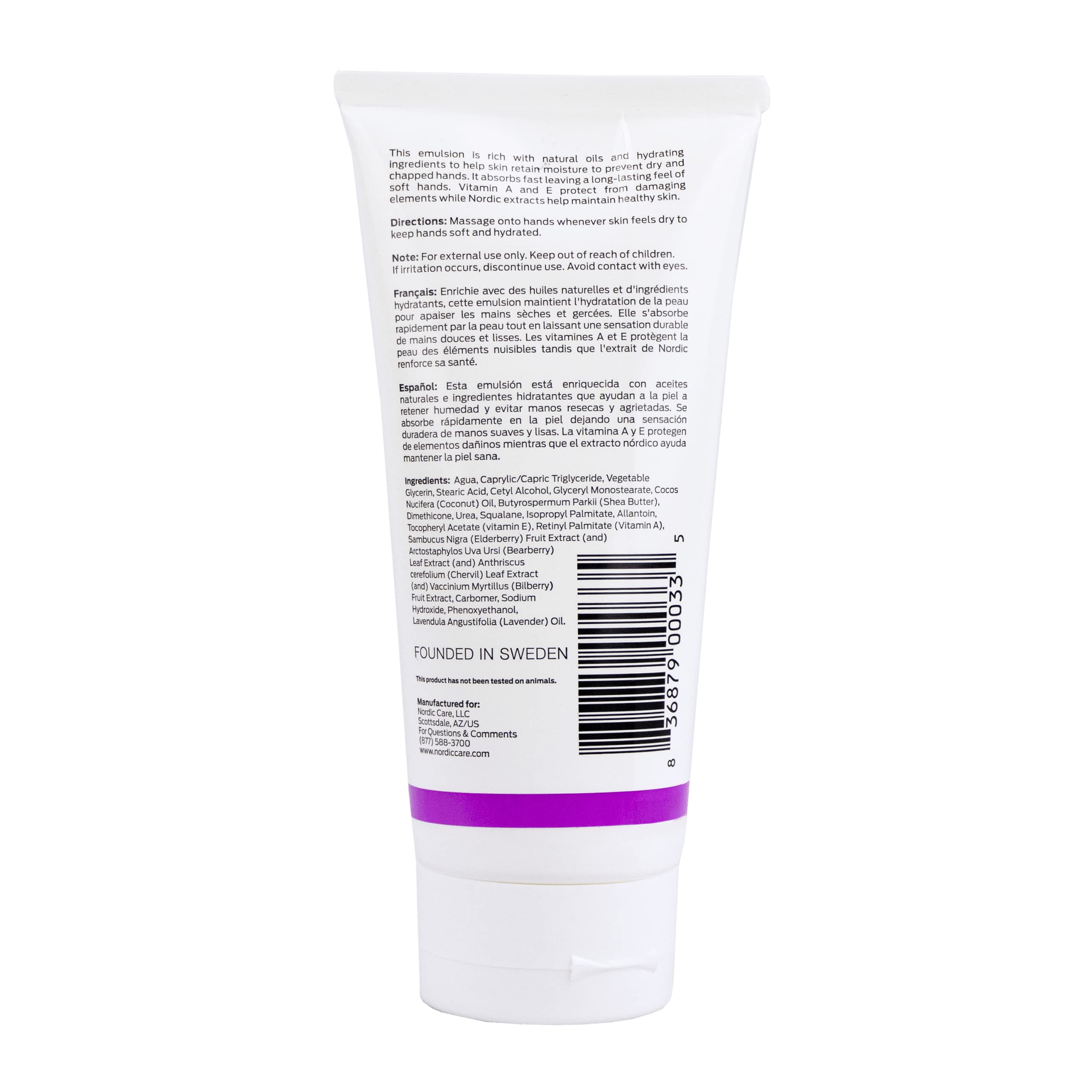 Nordic Care Hand Cream, 6 oz. | Shea Butter Hand Lotion for Dry Hands and Cracked Skin | Paraben & Lanolin-free | Essential Oils, Vitamin A & E, Squalane & Lavender Nordic Care uk supplements