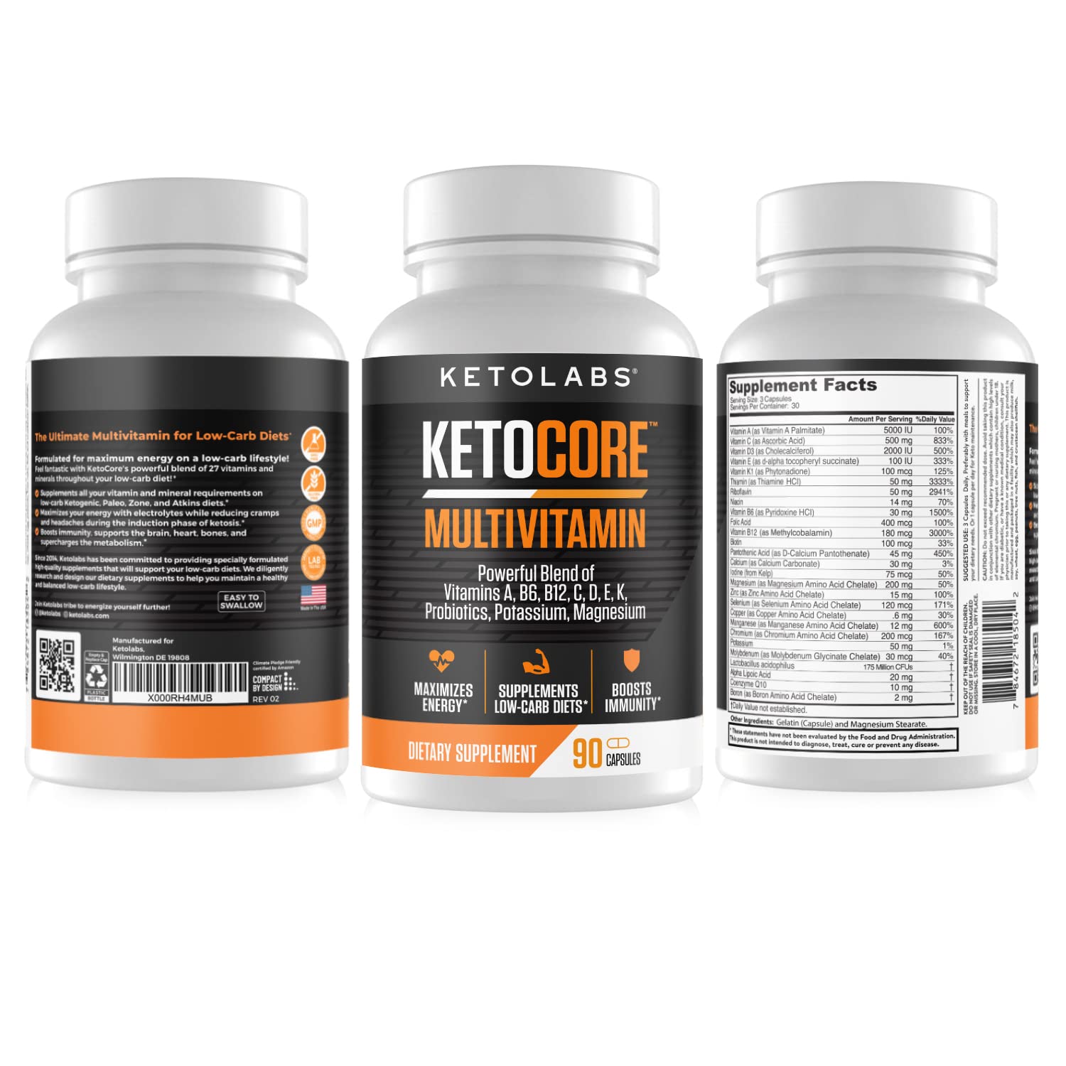 Ketolabs Ketocore Keto Vitamins | Keto Multivitamin for Men & Women | Keto Supplements Ketolabs uk supplements