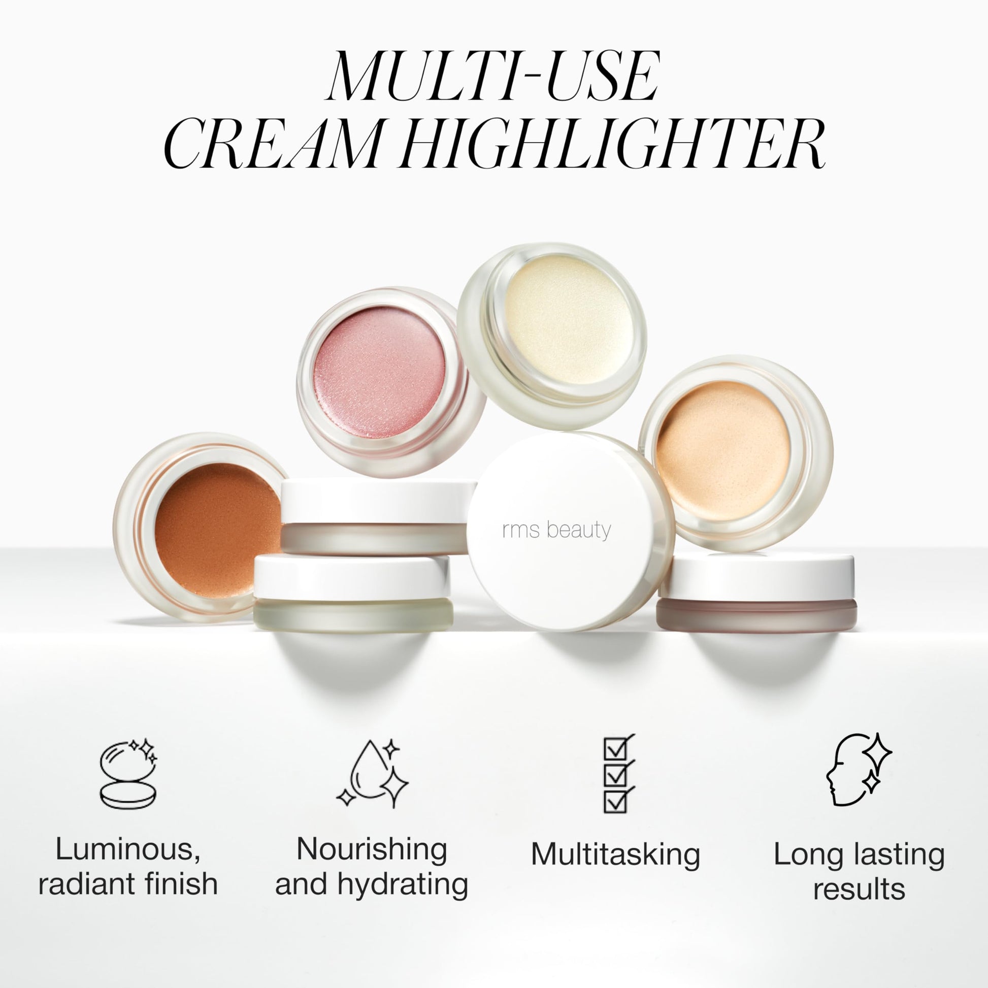 RMS Beauty Luminizer - Cream Highlighter Makeup, Luminous Dewy Makeup Highlighter Eyeshadow, Body Shimmer, Face Highlighters & Luminizers, Glow Makeup RMS Beauty uk supplements