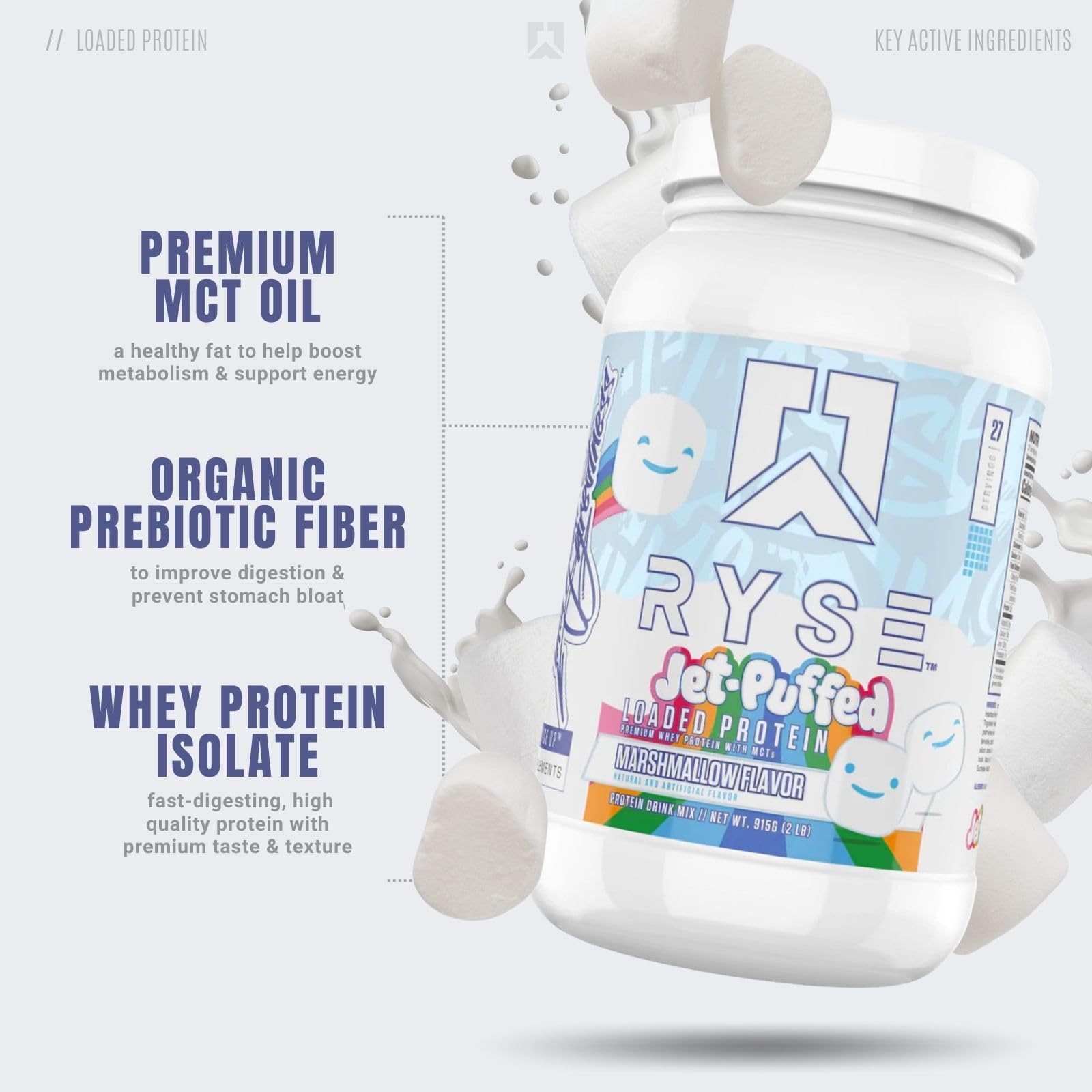 RYSE Up Supplements Loaded Protein Powder | 25g Whey Protein Isolate & Concentrate RYSE Up Supplements uk supplements