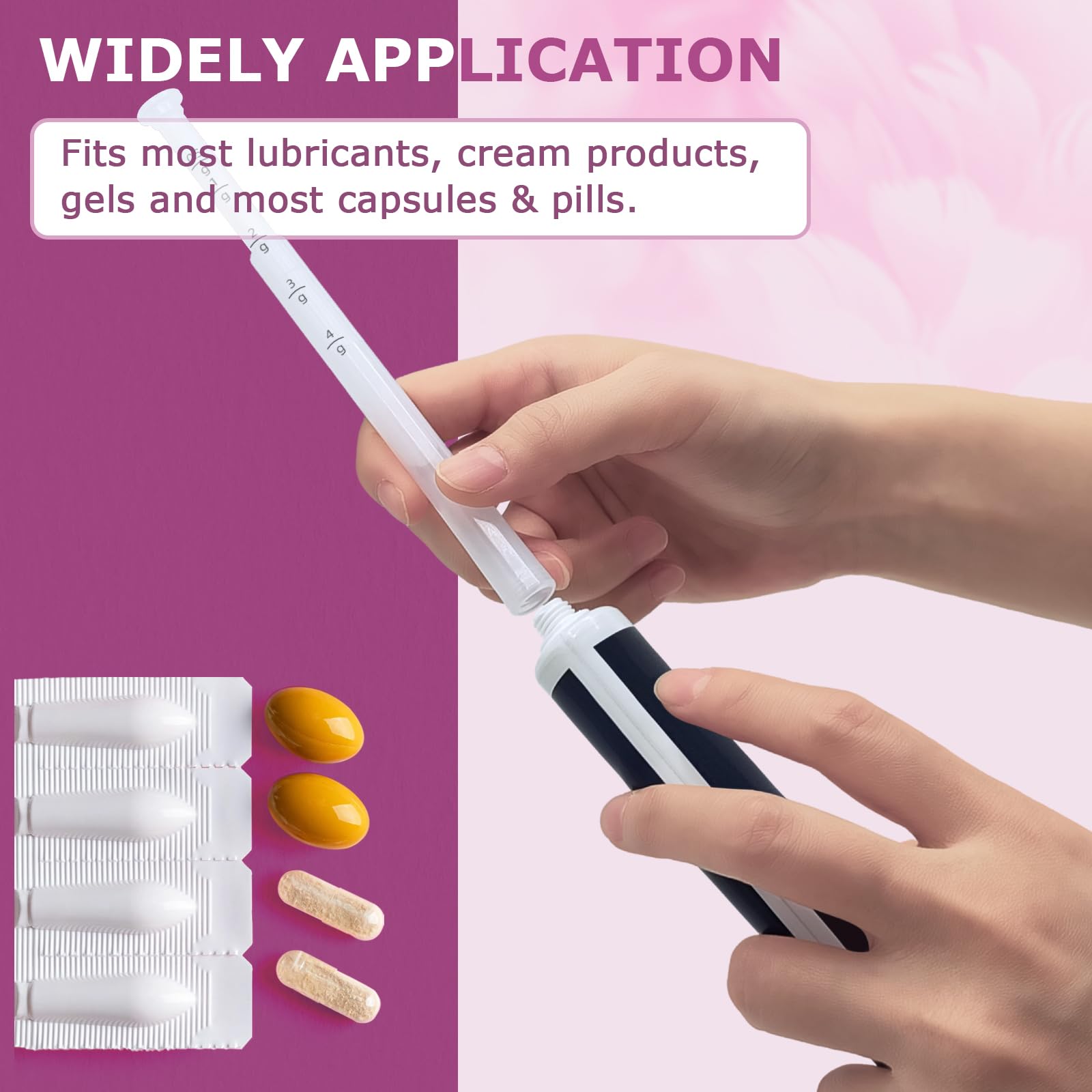 Nieteyrue Plastic Vaginial Cream Applicators (60 Packs) 2024 New Dosage Markings Individually Nieteyrue uk supplements