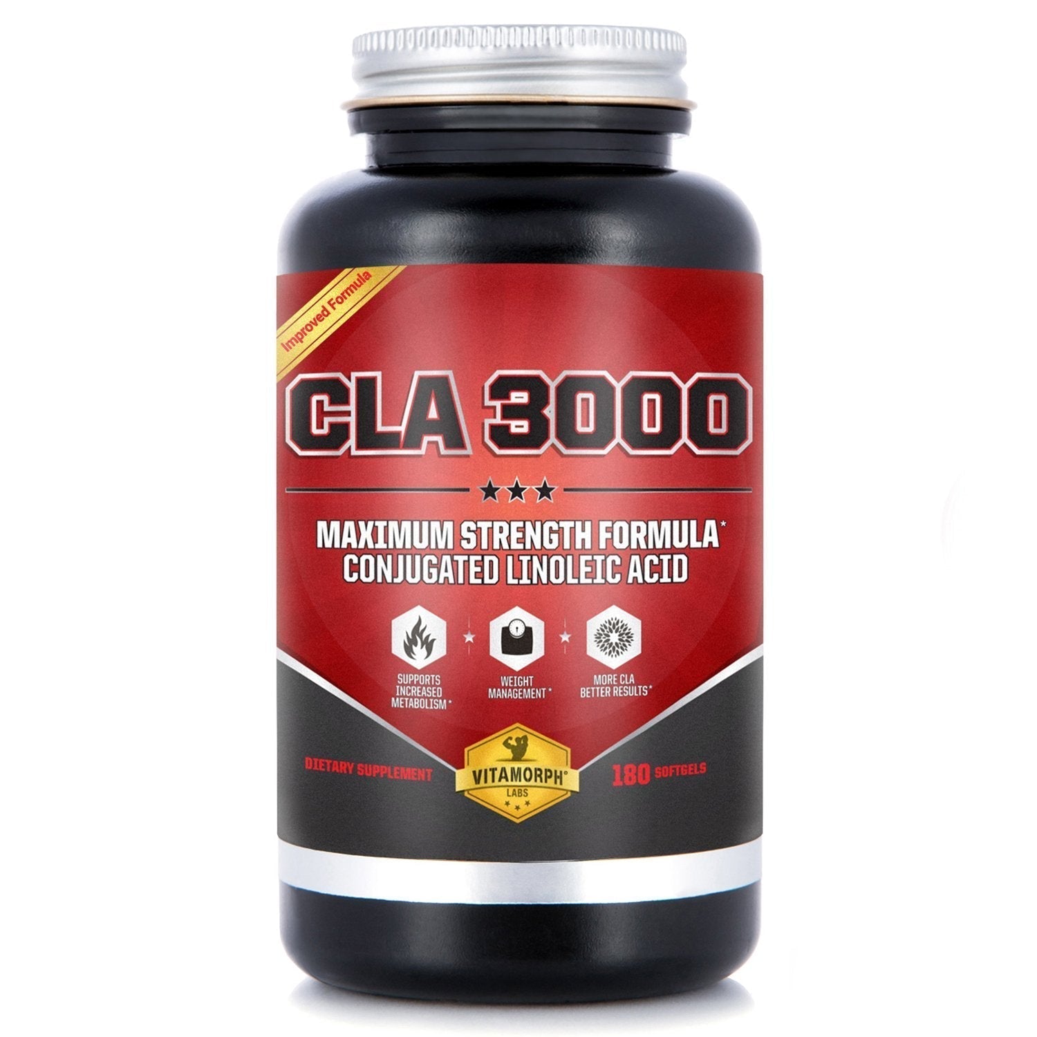 Vitamorph Labs CLA 3000 - CLA Safflower Oil for Metabolism and Weight Loss Management Vitamorph uk supplements