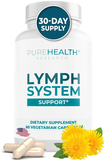 PUREHEALTH RESEARCH Lymph System Support Supplement - Lymphatic Drainage Supplement PUREHEALTH RESEARCH uk supplements