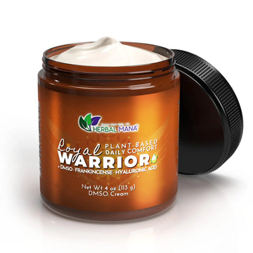 Herbal Mana Frankincense DMSO Body Cream with Magnesium & Hyaluronic Acid | Royal Warrior Herbal Mana uk supplements