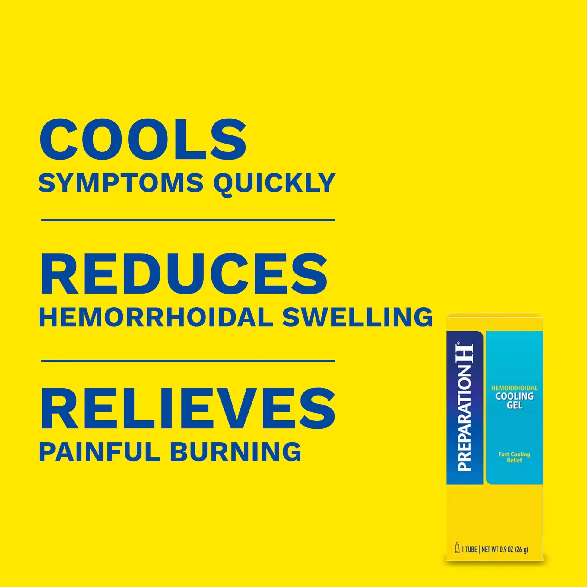 Preparation H Hemorrhoid Cooling Gel with Aloe for Fast Discomfort Relief - 0.9 Oz Tube Preparation H uk supplements