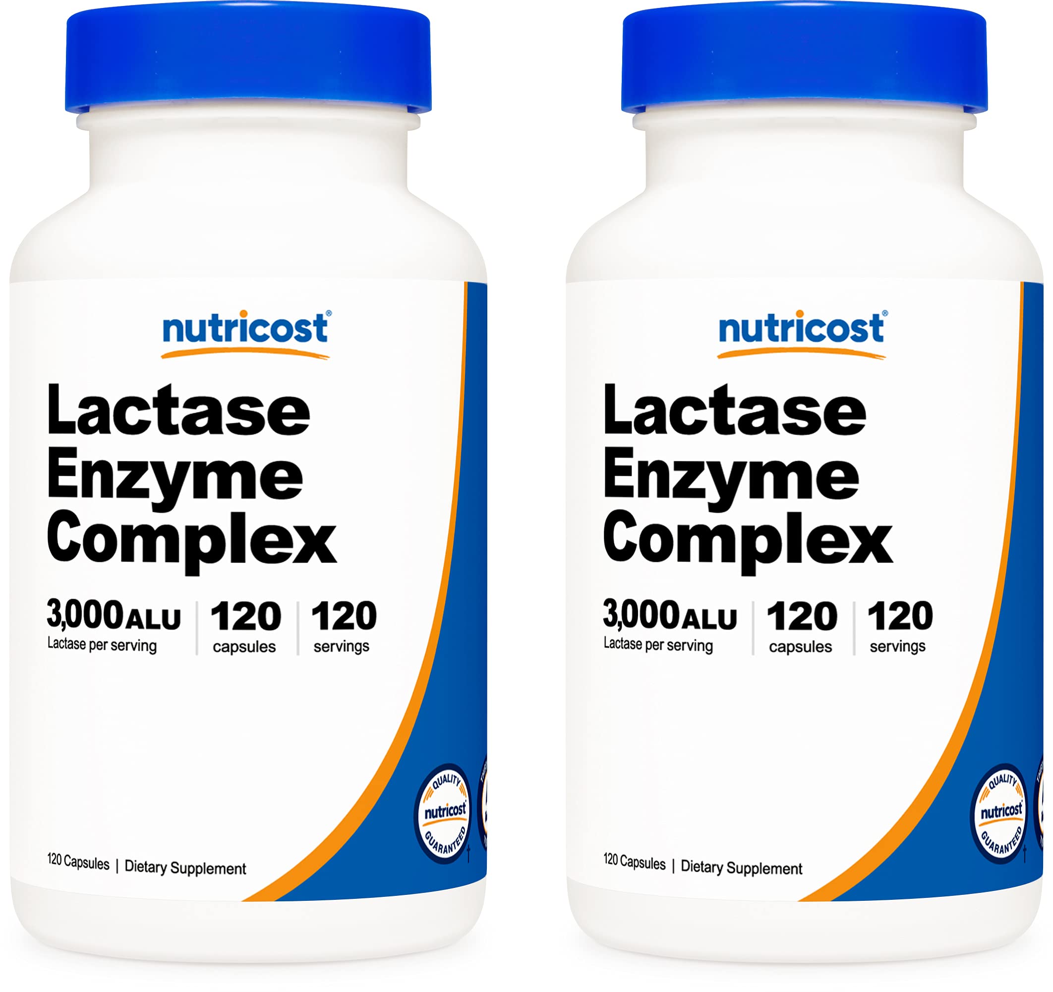 Nutricost Lactase Enzyme Complex 3,000 FCC ALU, 120 Veggie Capsules - Non-GMO Nutricost uk supplements