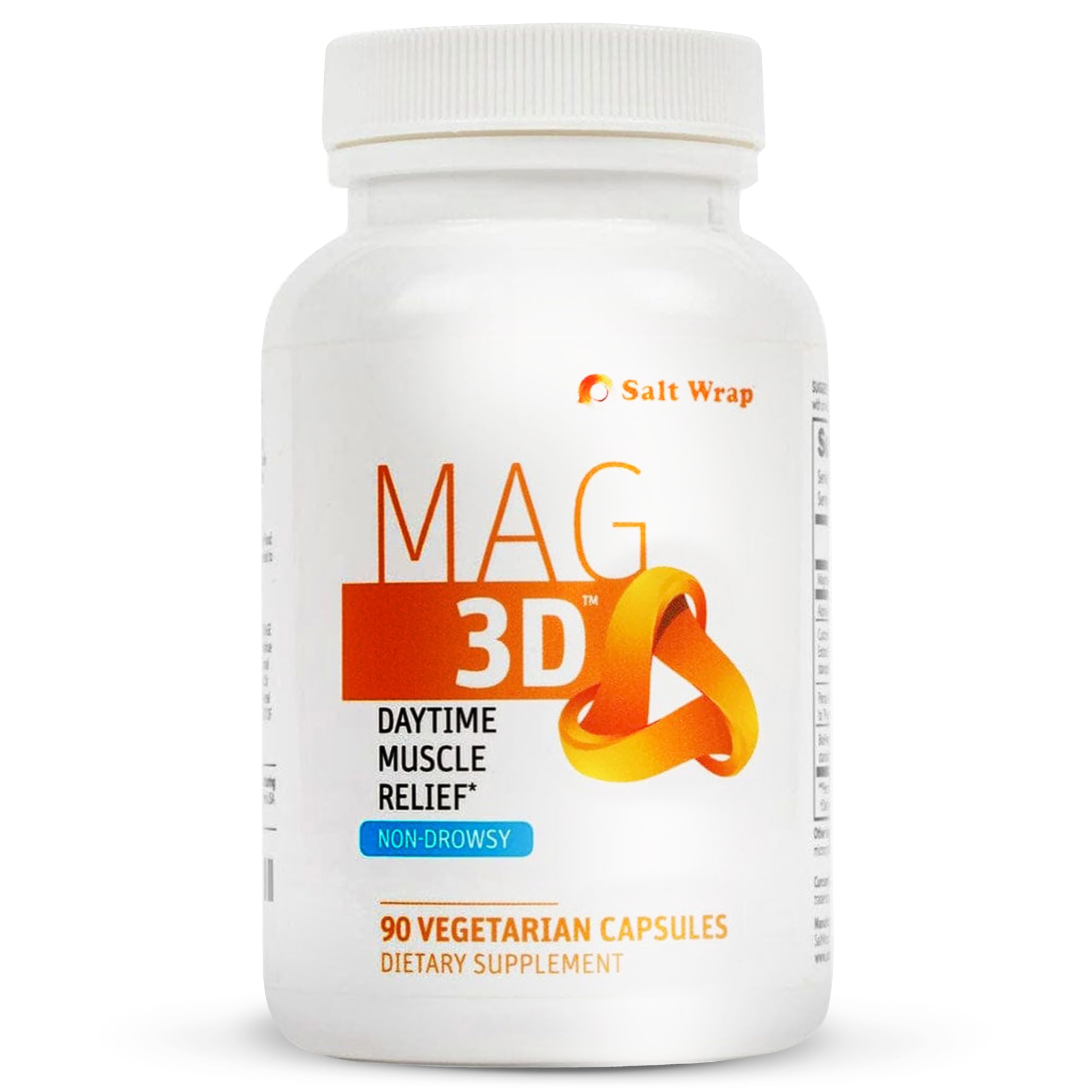 SaltWrap Mag 3D – Daytime (Non-Drowsy) Leg Cramp & Muscle Relief Support - Natural Supplement for Muscle and Nerve Health with Turmeric, Alpha Lipoic Acid & Magnesium SaltWrap uk supplements