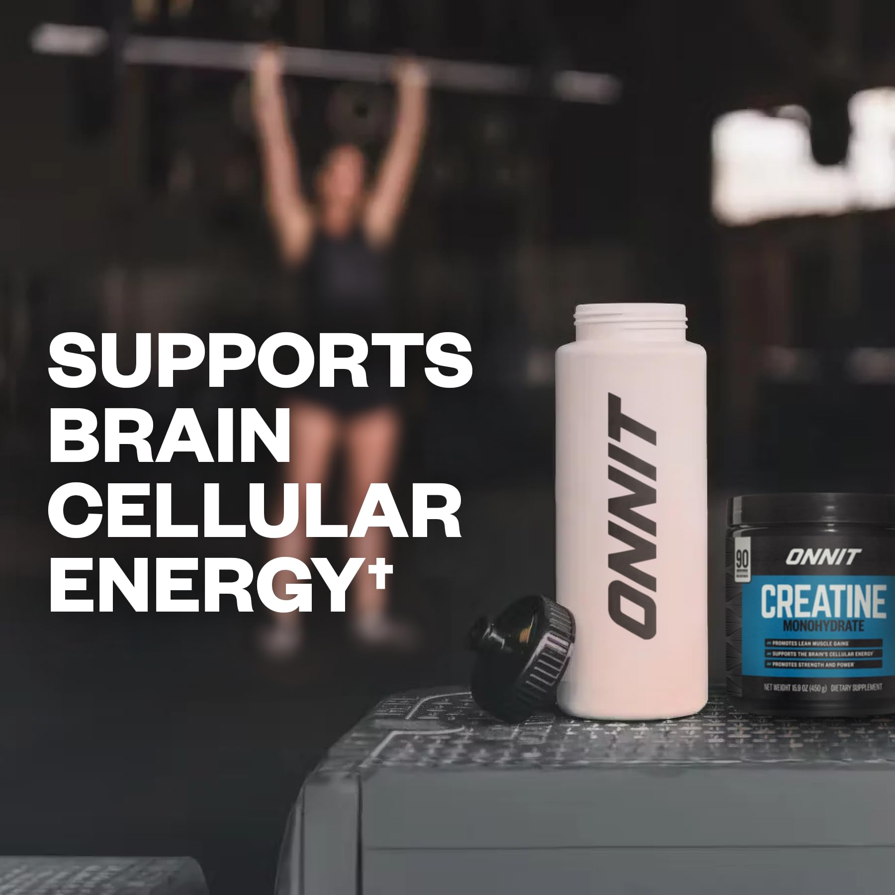 ONNIT Creatine Monohydrate Powder – Unflavored, 90-Serving Value Size – Supports Strength, Lean Muscle, and Brain Energy† – Keto Friendly, No Fillers, 90 Servings, 15.29 oz ONNIT uk supplements