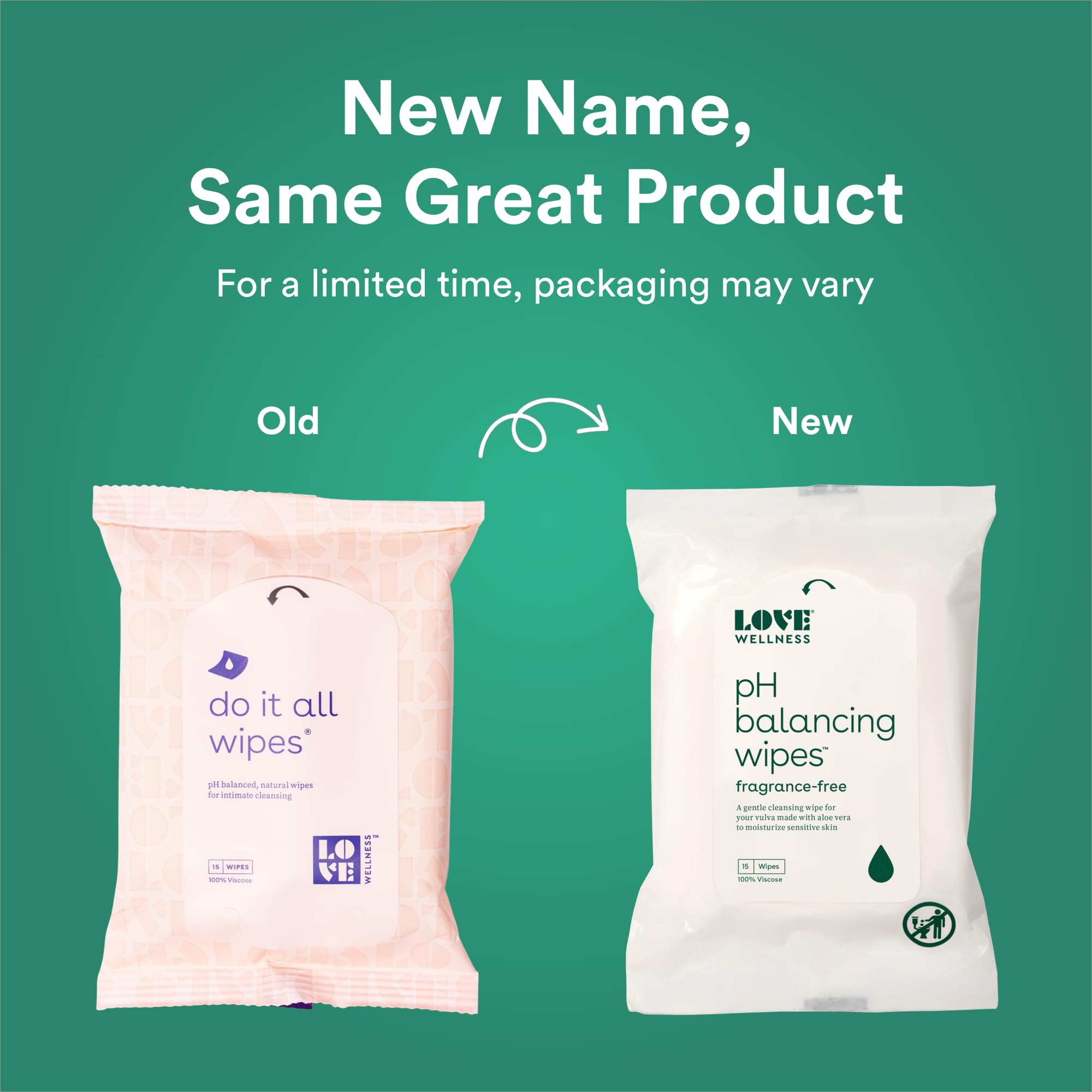 Love Wellness pH Balancing Wipes for Women | Feminine Hygiene for Cleansing with Aloe Vera Love Wellness uk supplements