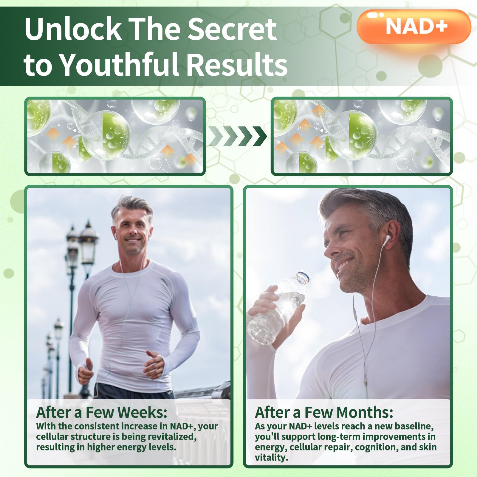 Lyndops NAD Supplement, Liposomal Nicotinamide Riboside Resveratrol 250mg, NMN Alternative, High Purity NAD Supplement for Women & Men, Anti-Aging, Cellular Energy, Mental Focus - 60 Capsules Lyndops uk supplements