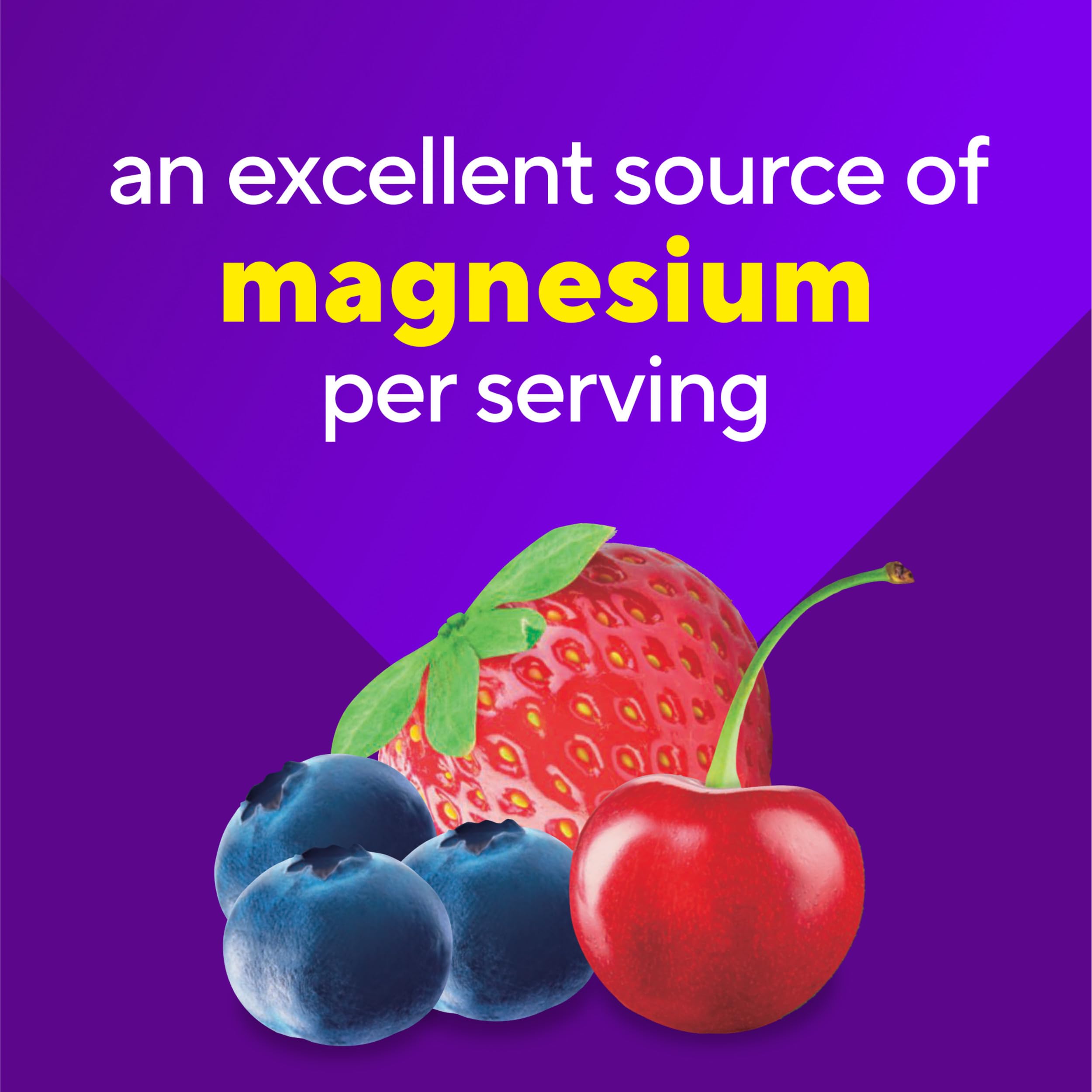 vitafusion Magnesium Glycinate Gummy Supplement, 100 mg per Serving Supports Muscle Relaxation (1) for Adult Women & Men, Boomin’ Cherry Berry Flavor, 60 Count Vitafusion uk supplements