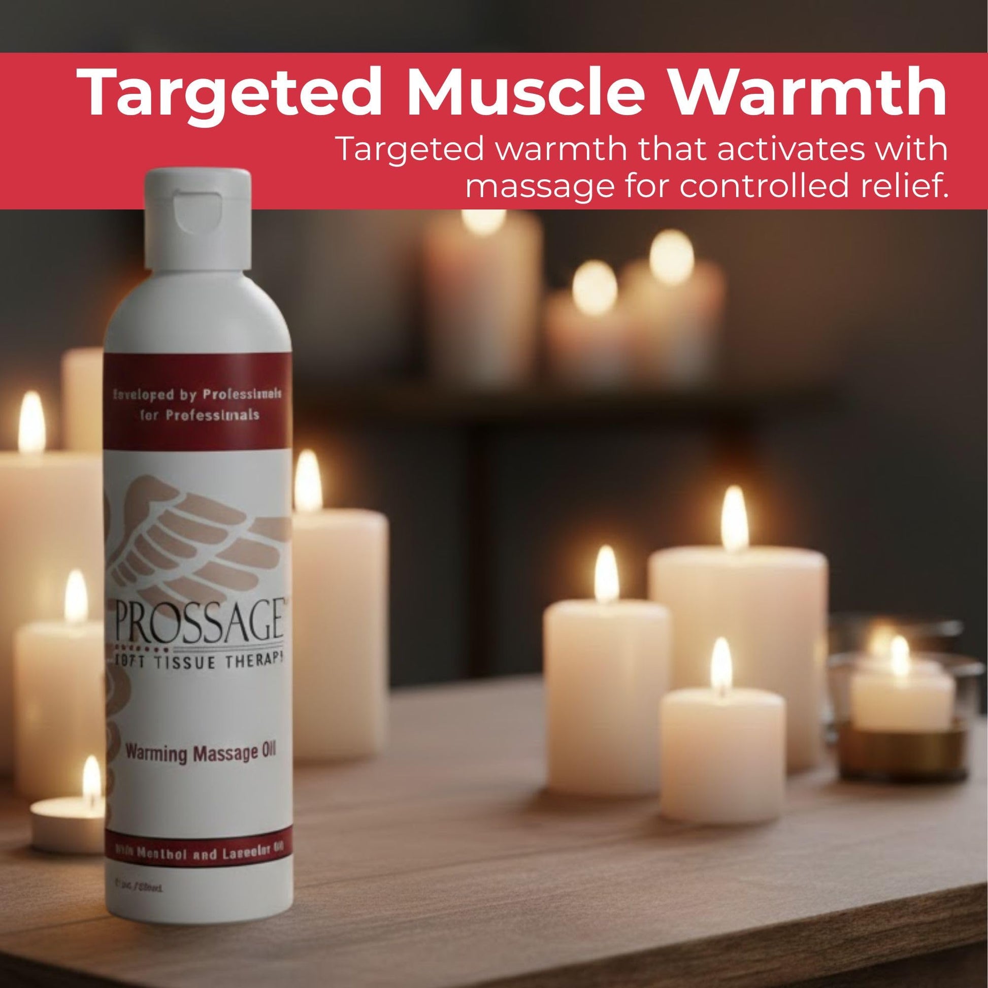 Prossage Heat Warming Relief Massage Oil for Therapuetic Massages, Deep Tissue Massages, and Aromatherapy, Topical Reliever, 8 Ounce Bottle THERABAND uk supplements