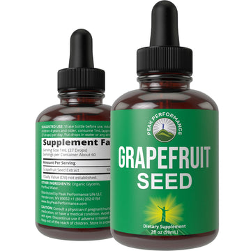 Grapefruit Seed Extract Liquid Drops Supplement. Vegan GSE Grapefruit Seed Extract for Women and Men. Zero Sugar, Non Bitter. for Immune, Digestive Support. Gluten Free Oil. Take Orally Peak Performance uk supplements