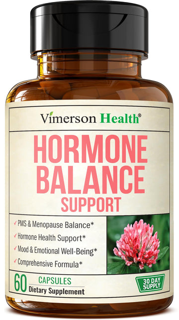 Hormone Harmony for Women with Black Cohosh, Dong Quai & Red Clover – Natural Hormone Balance for Women of All Ages – Supports PMS, Menopause & Mood – Women’s Hormone Balance Supplement – 60 Capsules Vimerson Health uk supplements