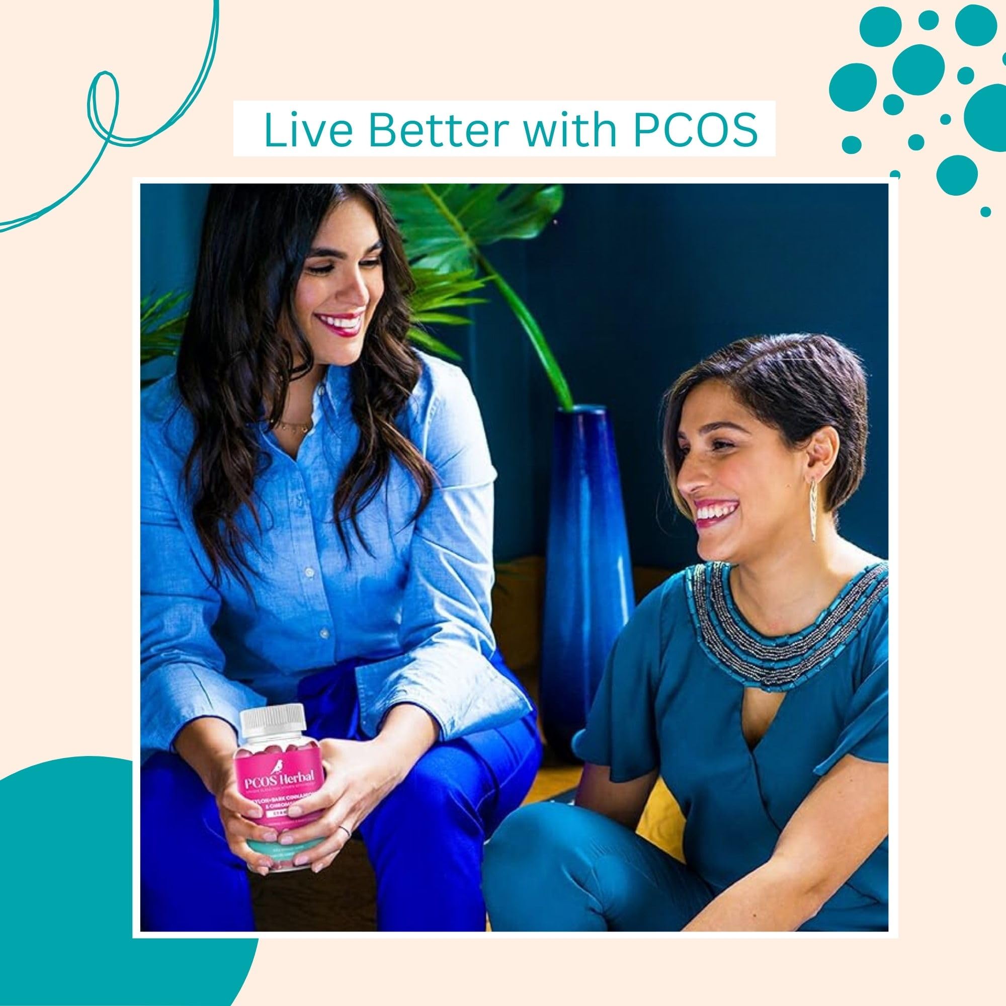 PCOS Herbal Gummies: Manage Cravings and Hormonal Balance; Cinnamon Complex PCOS Herbal Tea uk supplements
