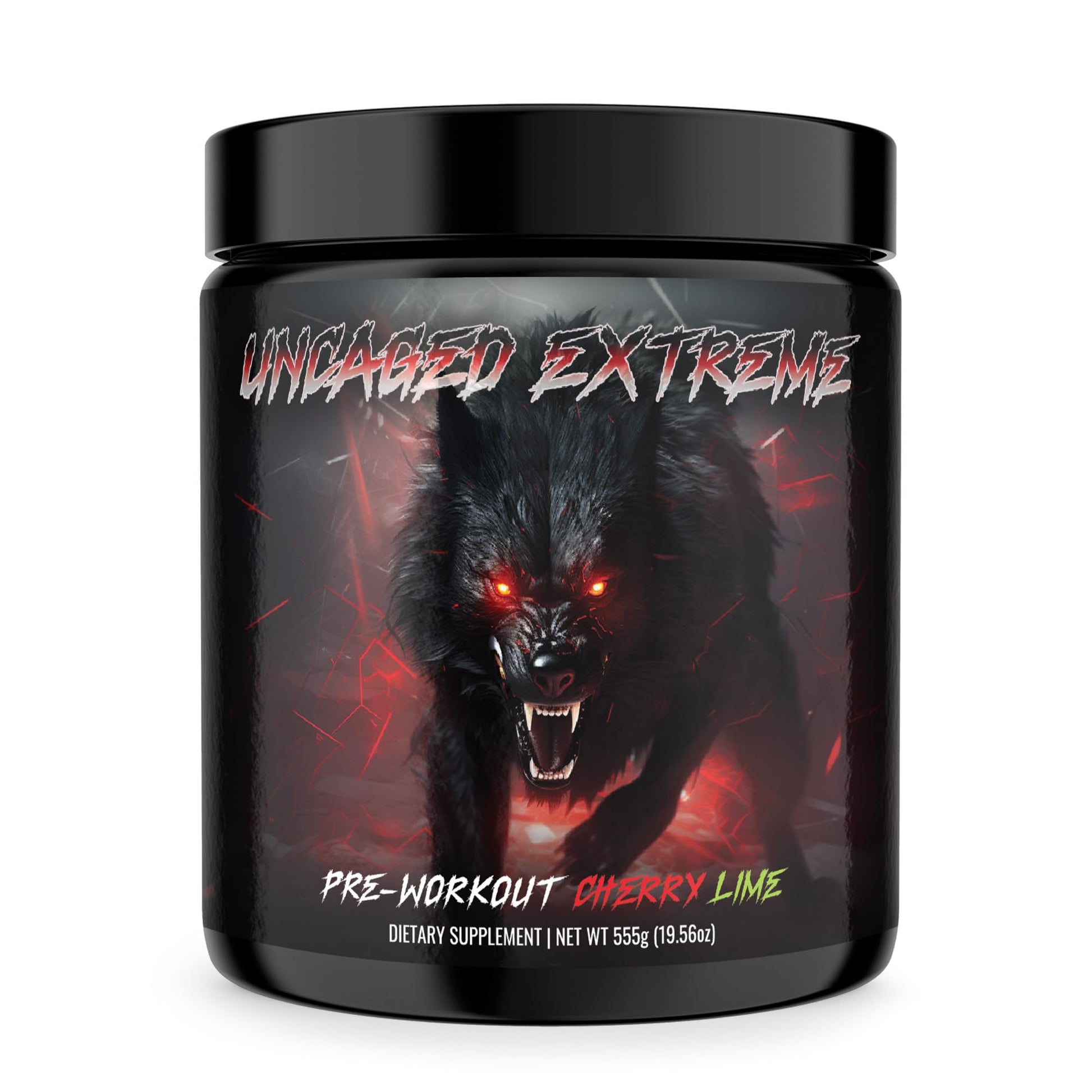 Uncaged Extreme Pre-Workout Powder - Extreme Energy, Focus, Nitric Oxide & Muscle ALPHA WOLF uk supplements