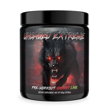 Uncaged Extreme Pre-Workout Powder - Extreme Energy, Focus, Nitric Oxide & Muscle ALPHA WOLF uk supplements