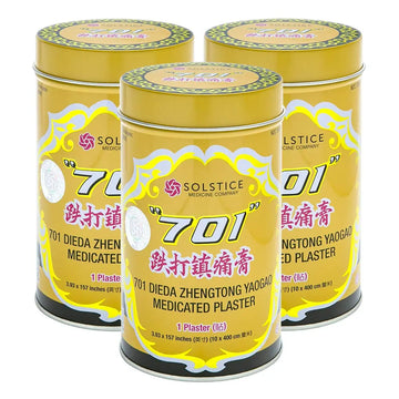 701 Dieda Zhentong Yaogao Medicated Plaster (Genuine Solstice Product) (3 Cans) "701" 701 Dieda Zhengtong Yaogao Medicated Plaster uk supplements
