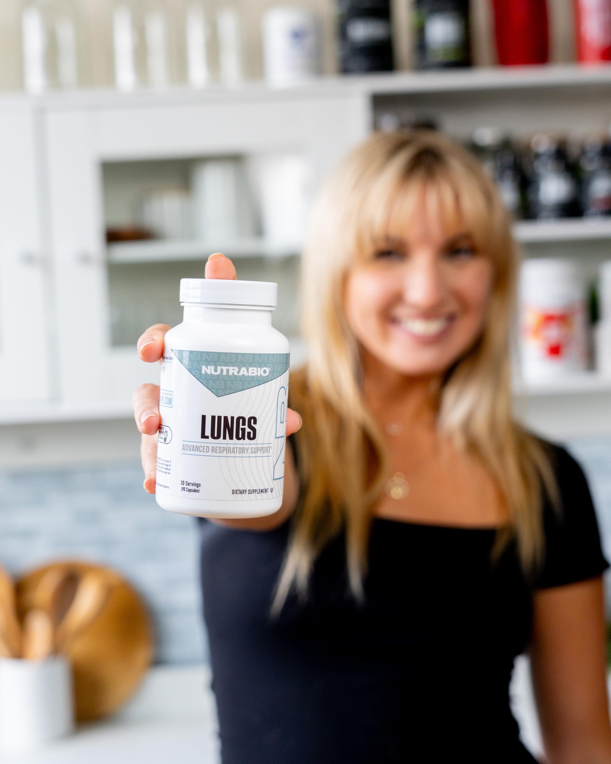 NutraBio Lungs Supplement - Blend of Immuno-LP20 and Natural Extracts to Help Support Respiratory & Immune Health - 90 Capsules NutraBio uk supplements