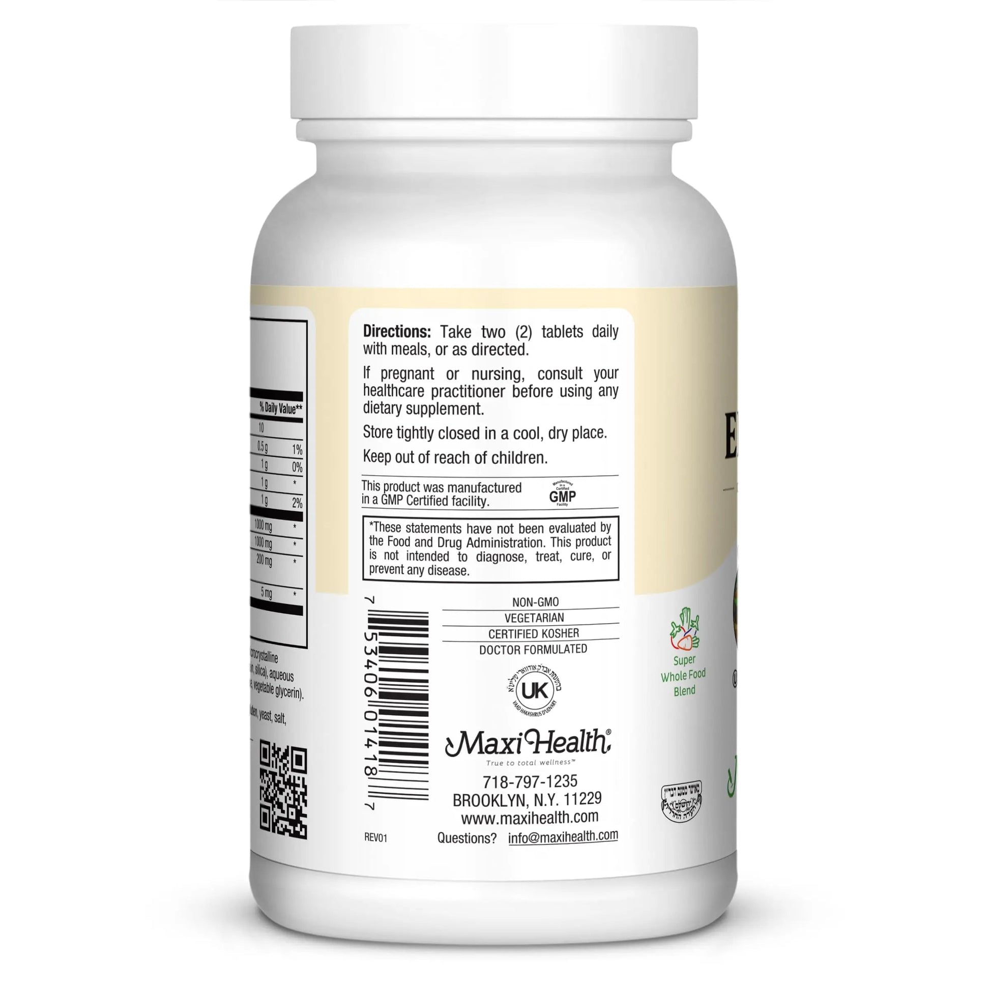 Maxi Health Max Energee - Natural Energy and Stamina Booster - 180 Tablets - Kosher Maxi Health uk supplements
