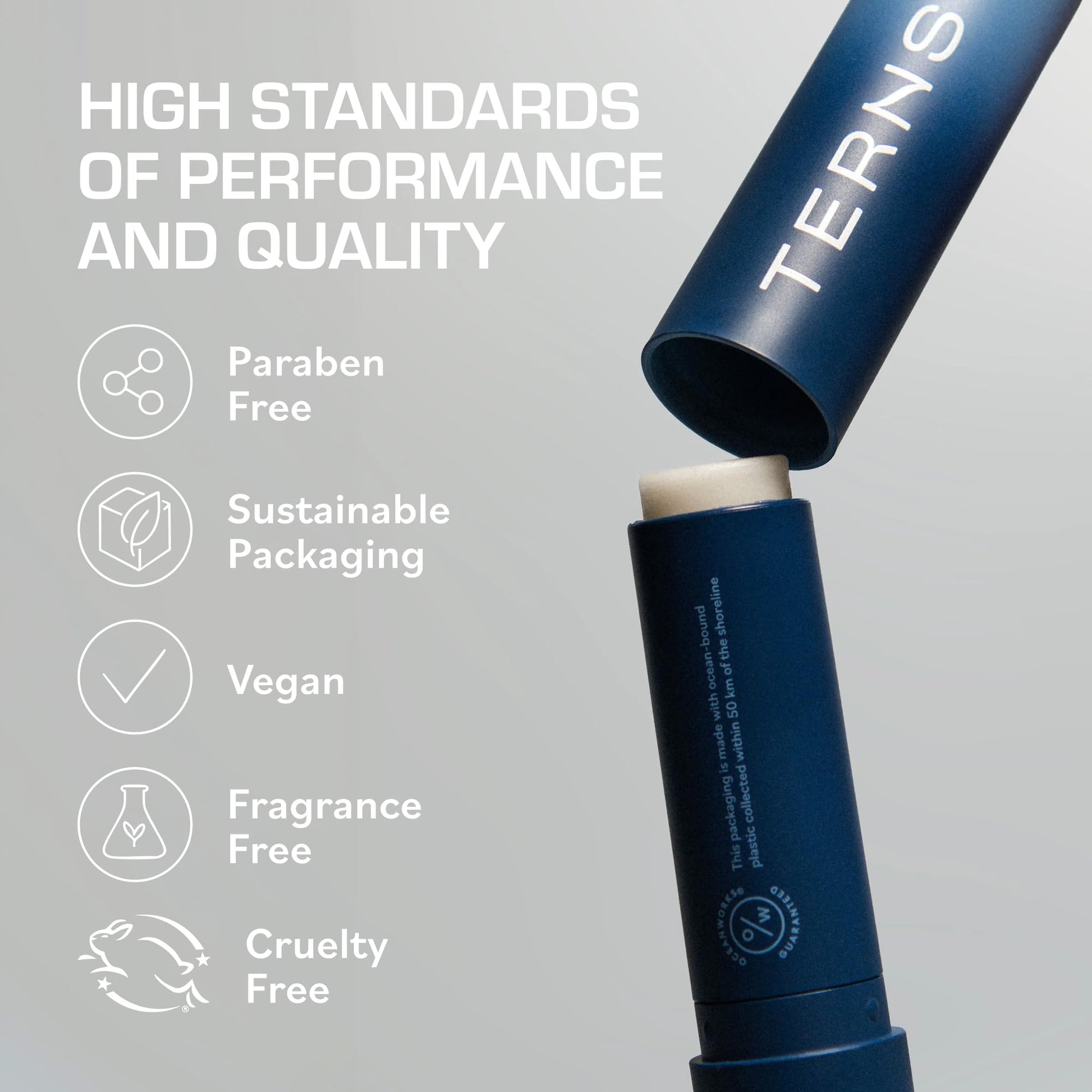 TERNS Everyday Lip Balm | Hyaluronic Acid + Baobab & Meadowfoam Oils, Algae-Powered Sirenas Complex OS, Refreshing Mint, Non-Sticky Cushion Glide, Cruelty-Free TERNS uk supplements