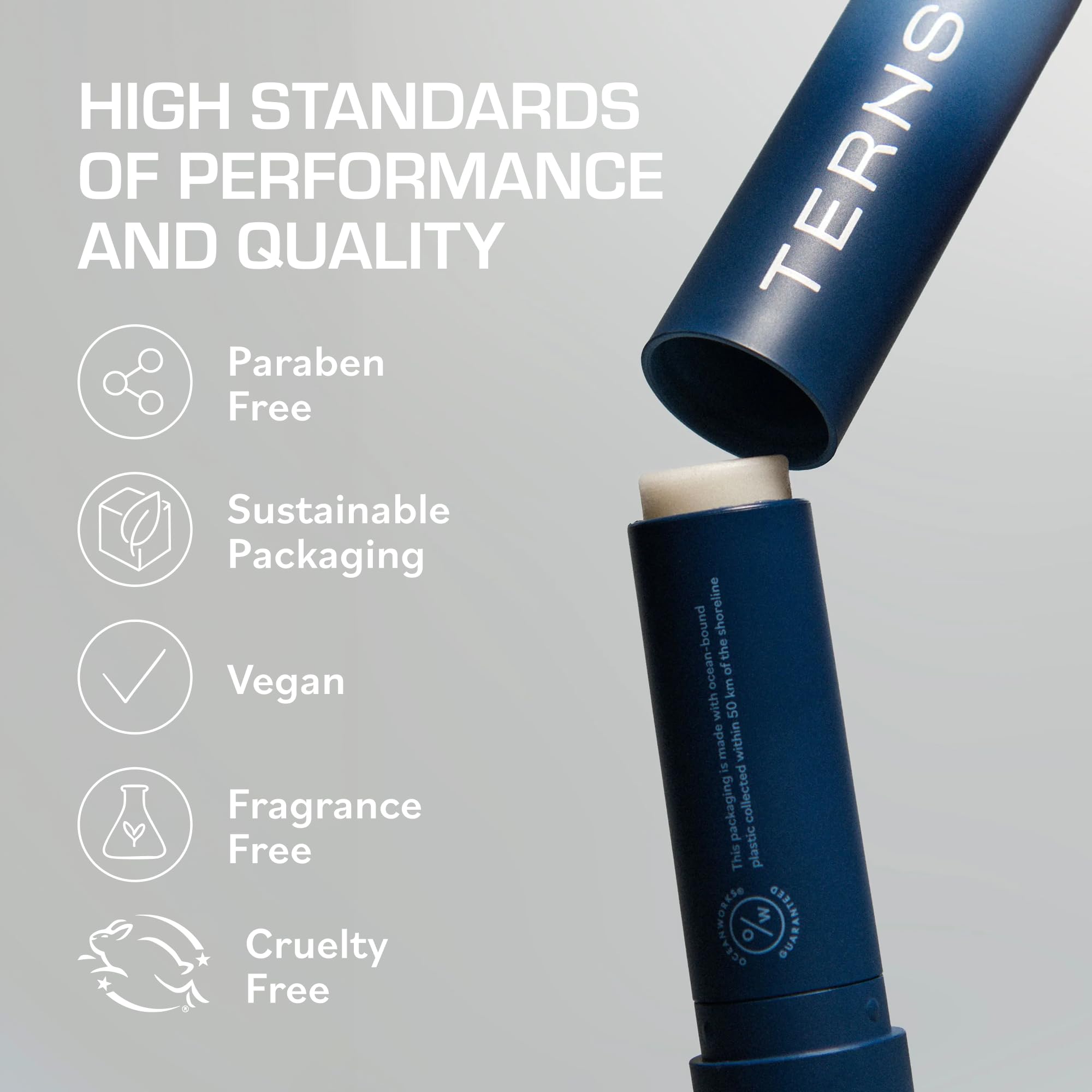 TERNS Everyday Lip Balm | Hyaluronic Acid + Baobab & Meadowfoam Oils, Algae-Powered Sirenas Complex OS, Refreshing Mint, Non-Sticky Cushion Glide, Cruelty-Free TERNS uk supplements