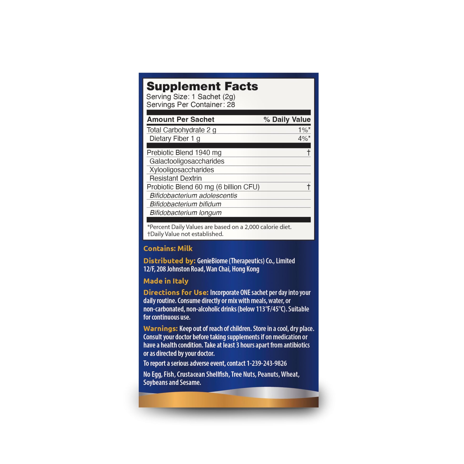 G-NiiB Immunity Elite (SIM01 Synbiotic Formula) - Potent Live probiotics and Added prebiotics to Support Immunity, Regularity, Sleep, Mood, and Skin - 5X More Effective in Reaching the Gut Alive G-NiiB uk supplements