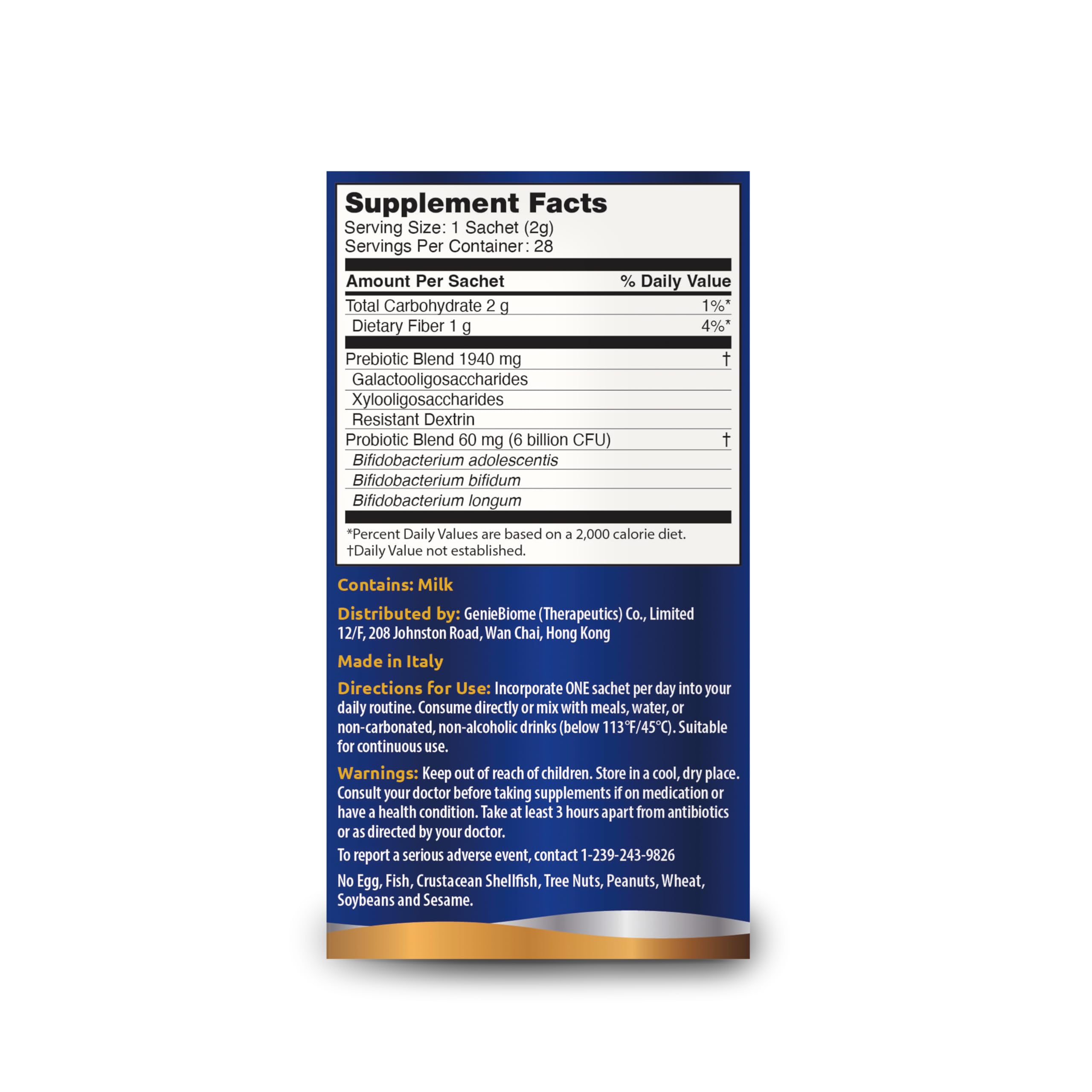 G-NiiB Immunity Elite (SIM01 Synbiotic Formula) - Potent Live probiotics and Added prebiotics to Support Immunity, Regularity, Sleep, Mood, and Skin - 5X More Effective in Reaching the Gut Alive G-NiiB uk supplements