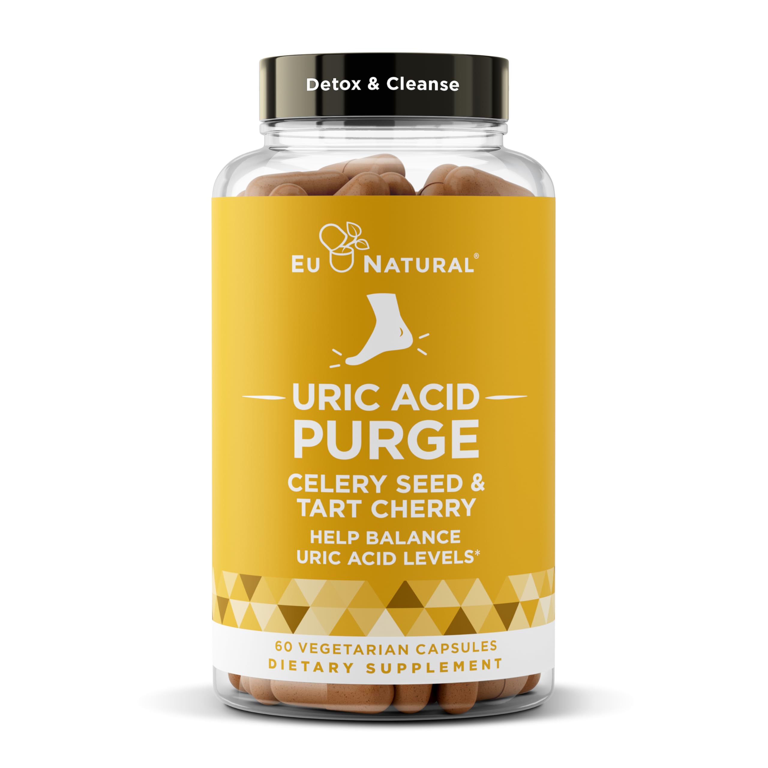 Purge! Uric Acid Flush – Eat & Drink What You Want – Detox and Cleanse with Celery Seed Extract Eu Natural uk supplements
