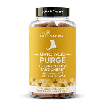 Purge! Uric Acid Flush – Eat & Drink What You Want – Detox and Cleanse with Celery Seed Extract Eu Natural uk supplements