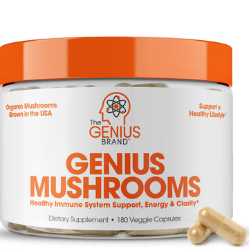 The Genius Brand - Lions Mane, Cordyceps and Reishi- Genius Mushroom The Genius Brand uk supplements