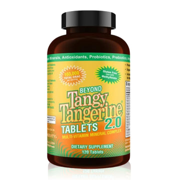 Youngevity Beyond Tangy Tangerine 2.0 Multi-Vitamin & Mineral Complex - Made with Natural & Whole Foods | 160,000 ORAC | 120 Tablets - 2-Pack Youngevity uk supplements