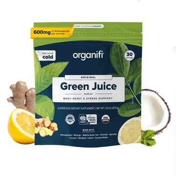Organifi Green Juice - Powder Supplement with Organic Spirulina, Ashwagandha Organifi uk supplements