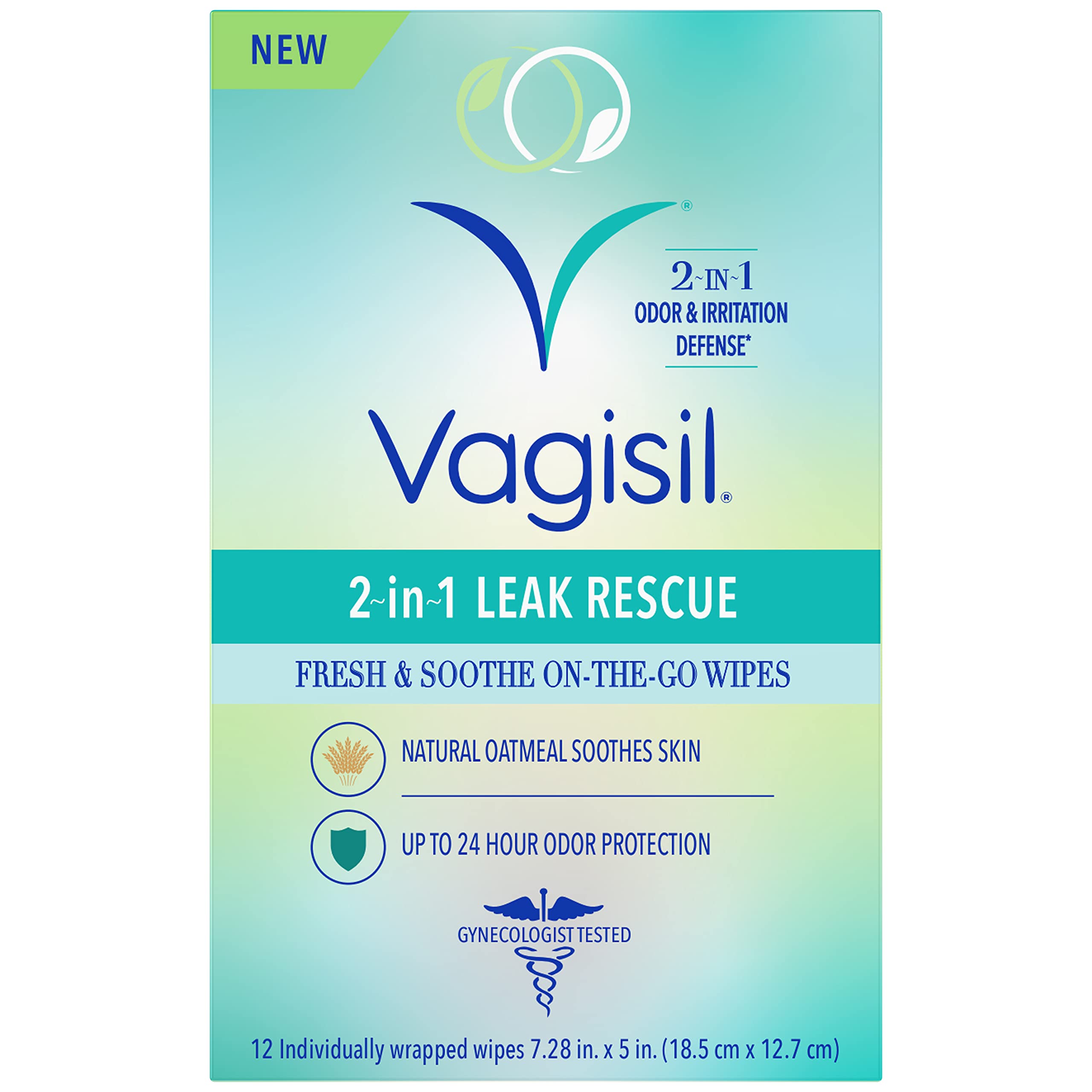 Vagisil 2-in-1 Leak Rescue Intimate Feminine Wipes for Women, Gynecologist Tested Vagisil uk supplements