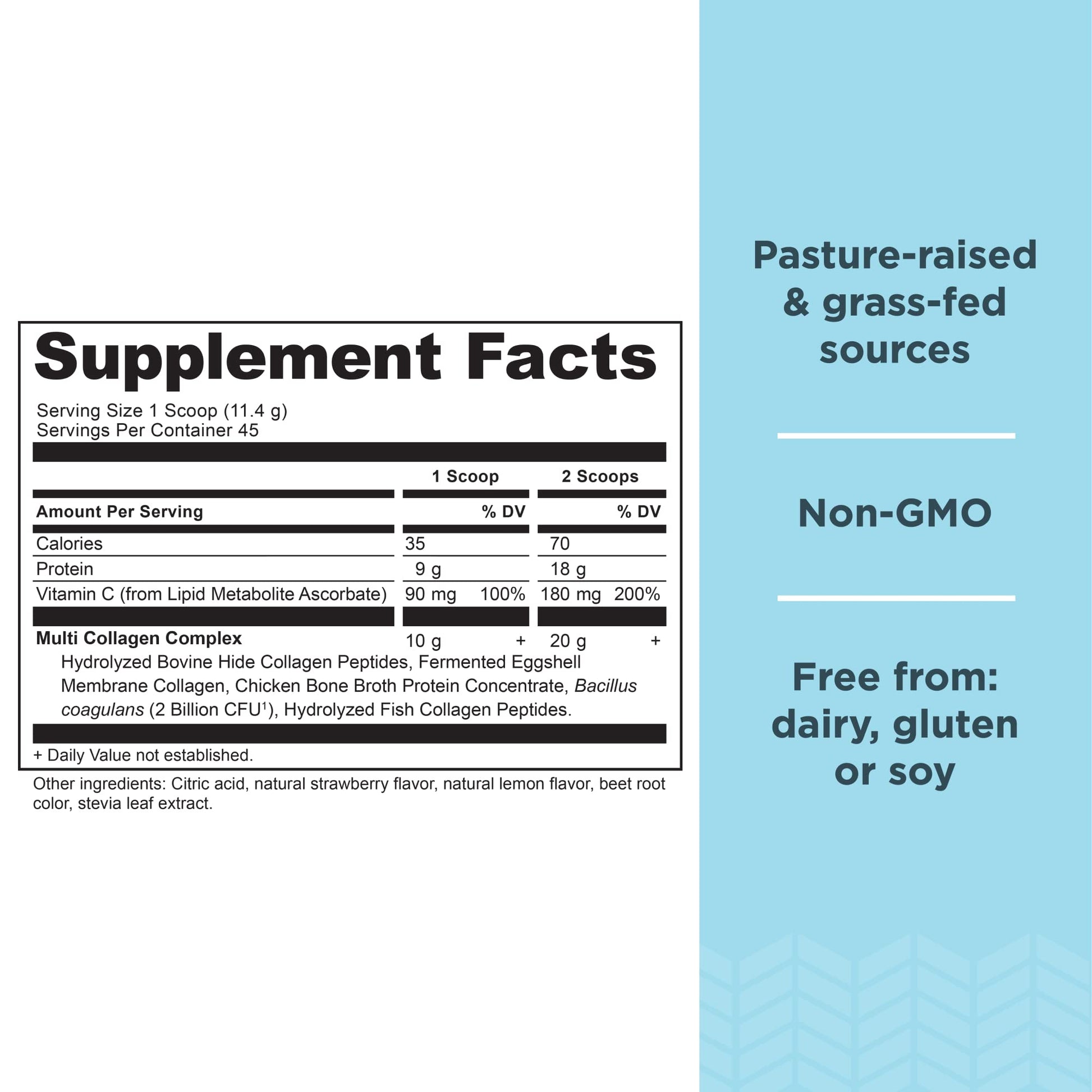 Ancient Nutrition Collagen Powder Protein, Multi Collagen Protein Powder, Strawberry Lemo Ancient Nutrition uk supplements