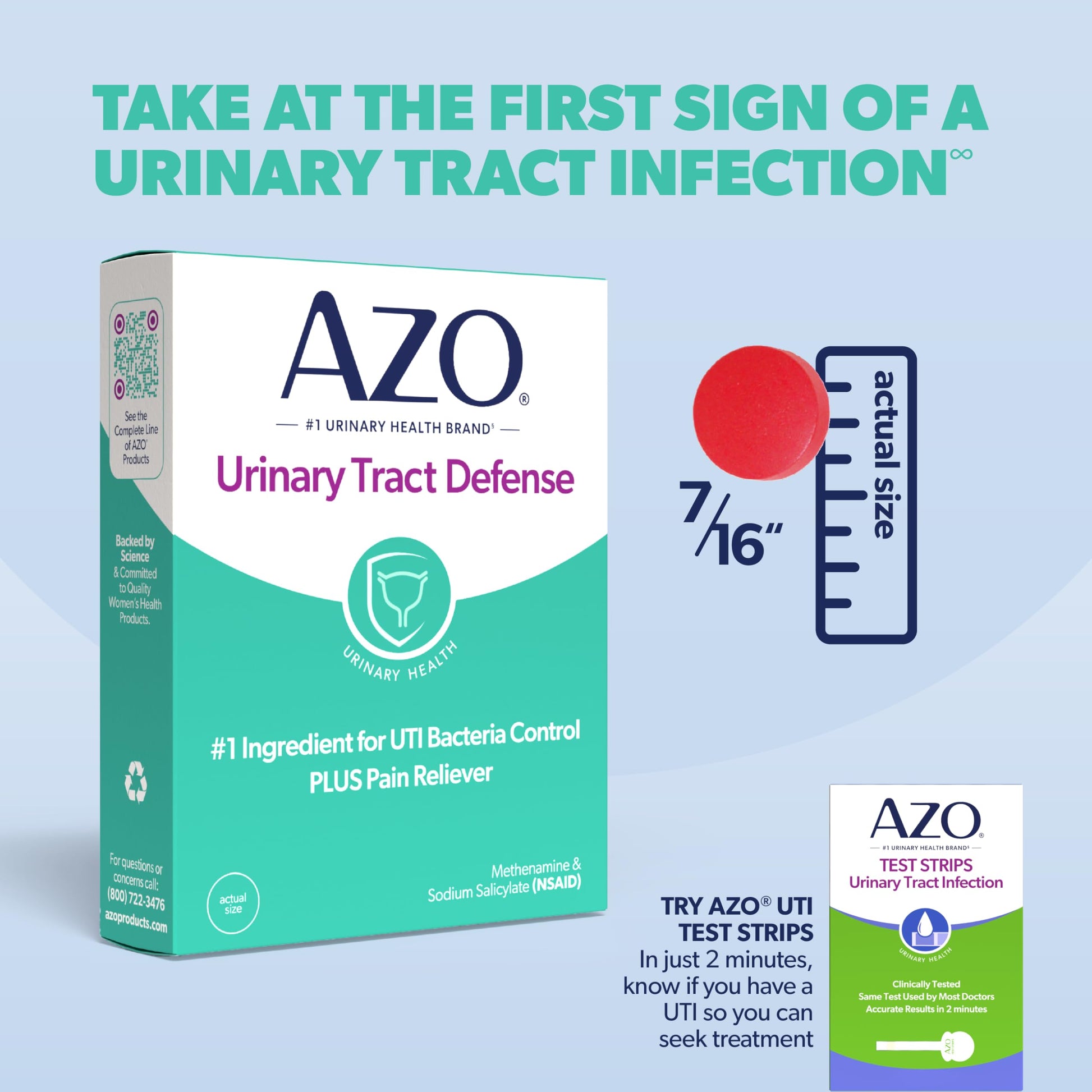 AZO Urinary Tract Defense Antibacterial Protection, FSA/HSA Eligible, Helps Control a UTI Until You Can See a Doctor, from The No. 1 Most Trusted Urinary Health Brand, 24 Count (Pack of 1) AZO uk supplements