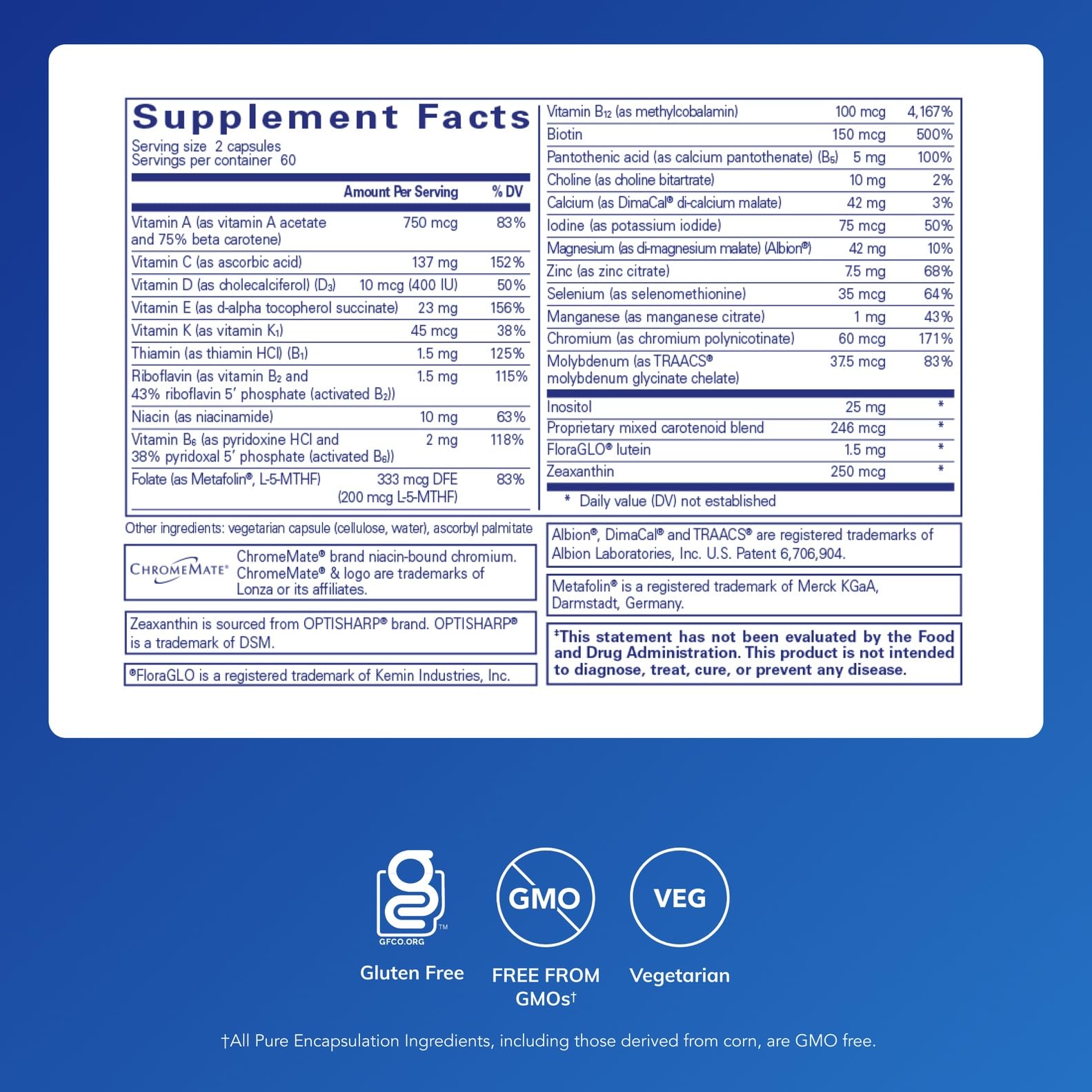Pure Encapsulations Junior Nutrients - Kids & Teens Multivitamin - Without Iron - with Calcium, Vitamin D3 & Vitamin C - Non-GMO & Vegetarian - 120 Capsules Pure Encapsulations uk supplements