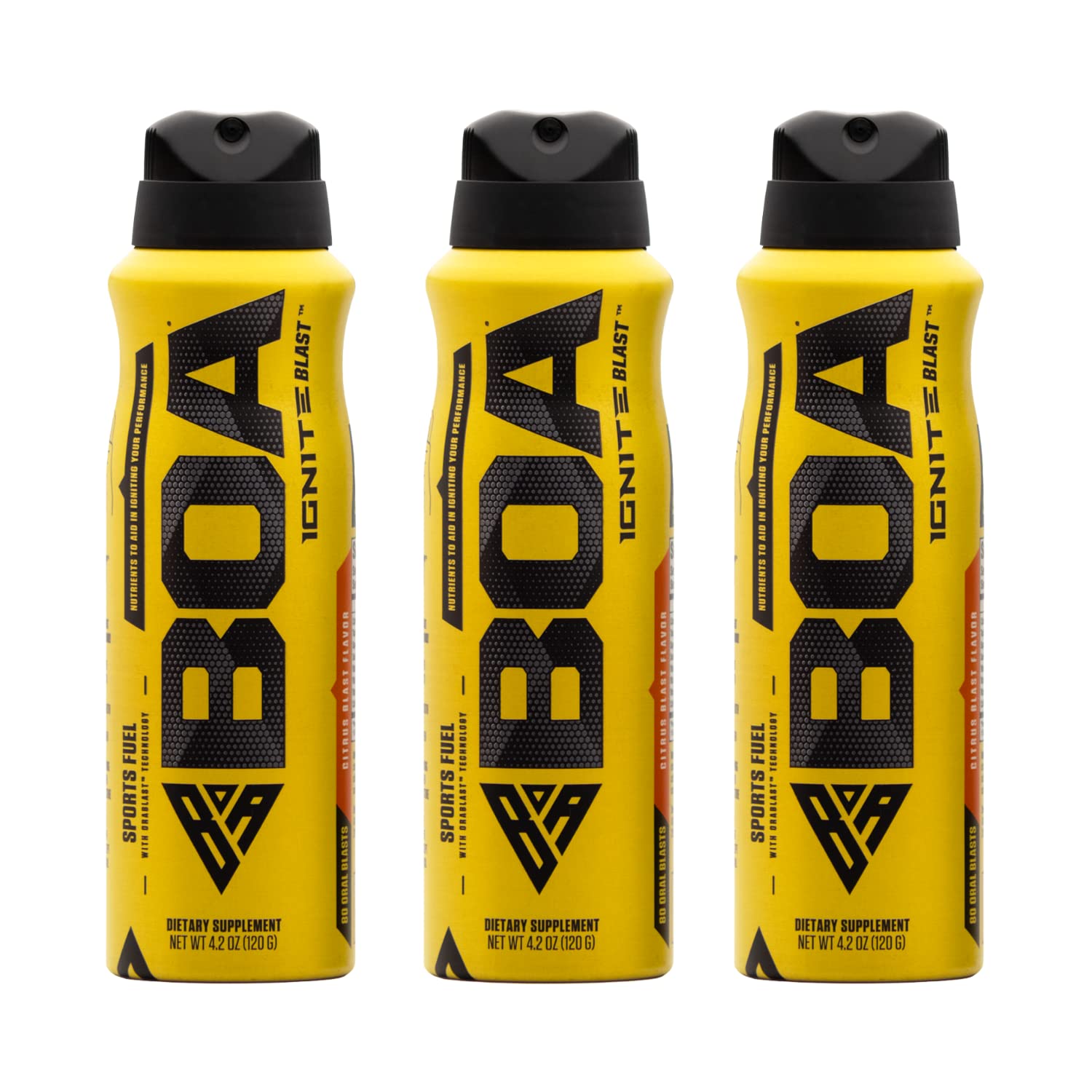 BOA Ignite Blast – Oral Aerosol Rapid Energy Solution – Pre Workout with Caffeine, B Vitamins BOA Nutrition Inc uk supplements