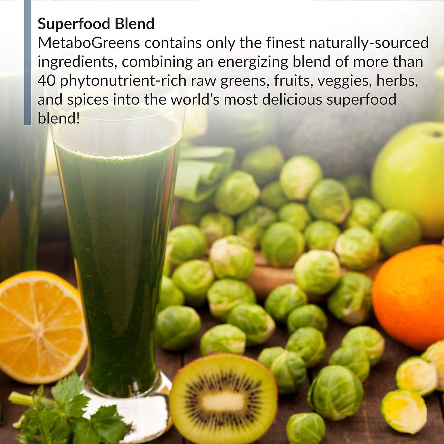 BioTrust Metabo Greens Superfood Powder - Super Greens Powder, Fruit & Veggie Blend with Clinically Studied Spectra - Non GMO, Soy Free, Gluten Free, Dairy Free, Energizing Berry Flavor (30 Servings) BioTrust uk supplements