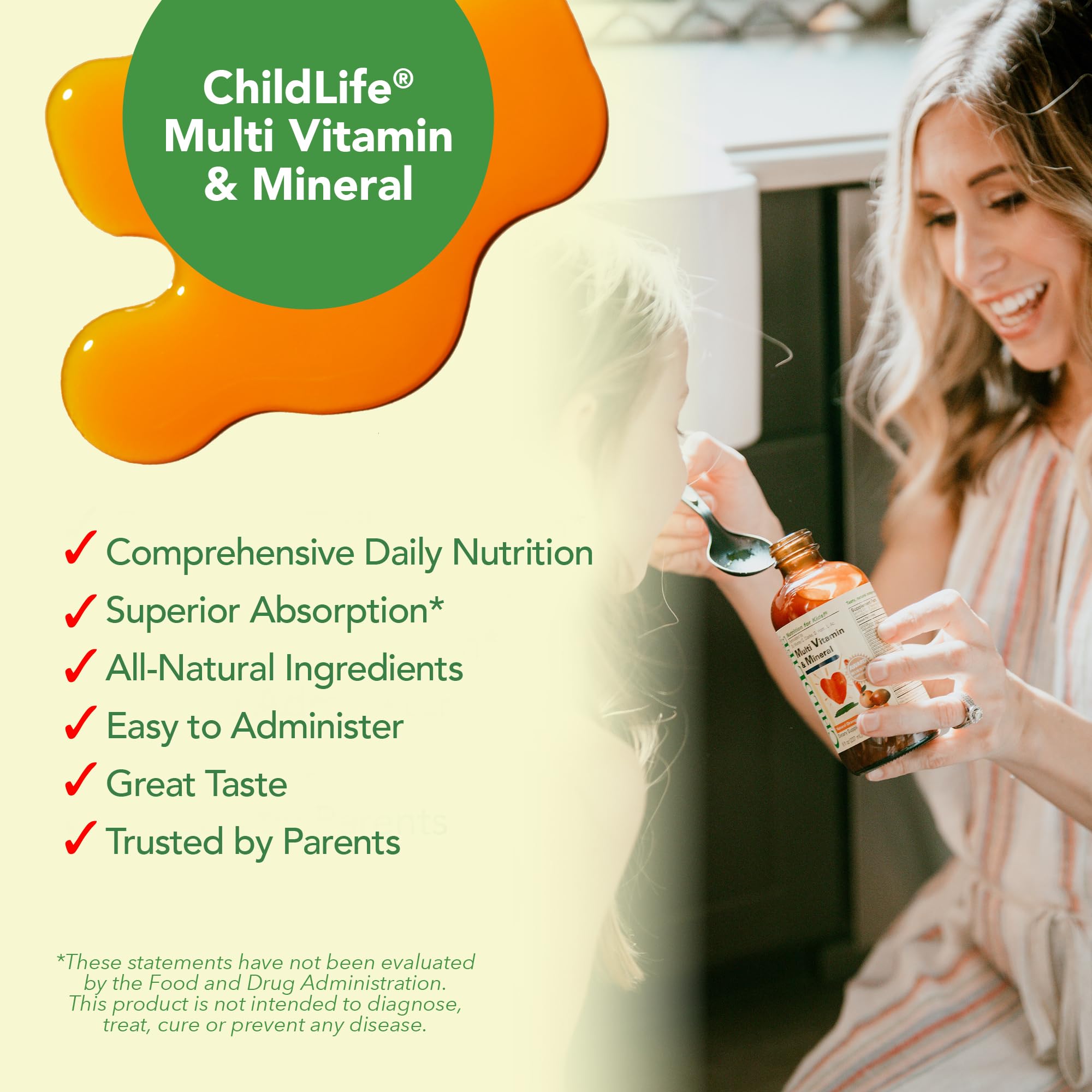 CHILDLIFE ESSENTIALS Kids Multivitamin & Mineral - Kids Vitamins, Liquid Multivitamin for Kids, Toddler Multivitamins, Liquid Vitamins, Baby Multivitamin - Natural Orange & Mango, 8 Fl Oz (Pack of 2) CHILDLIFE ESSENTIALS uk supplements