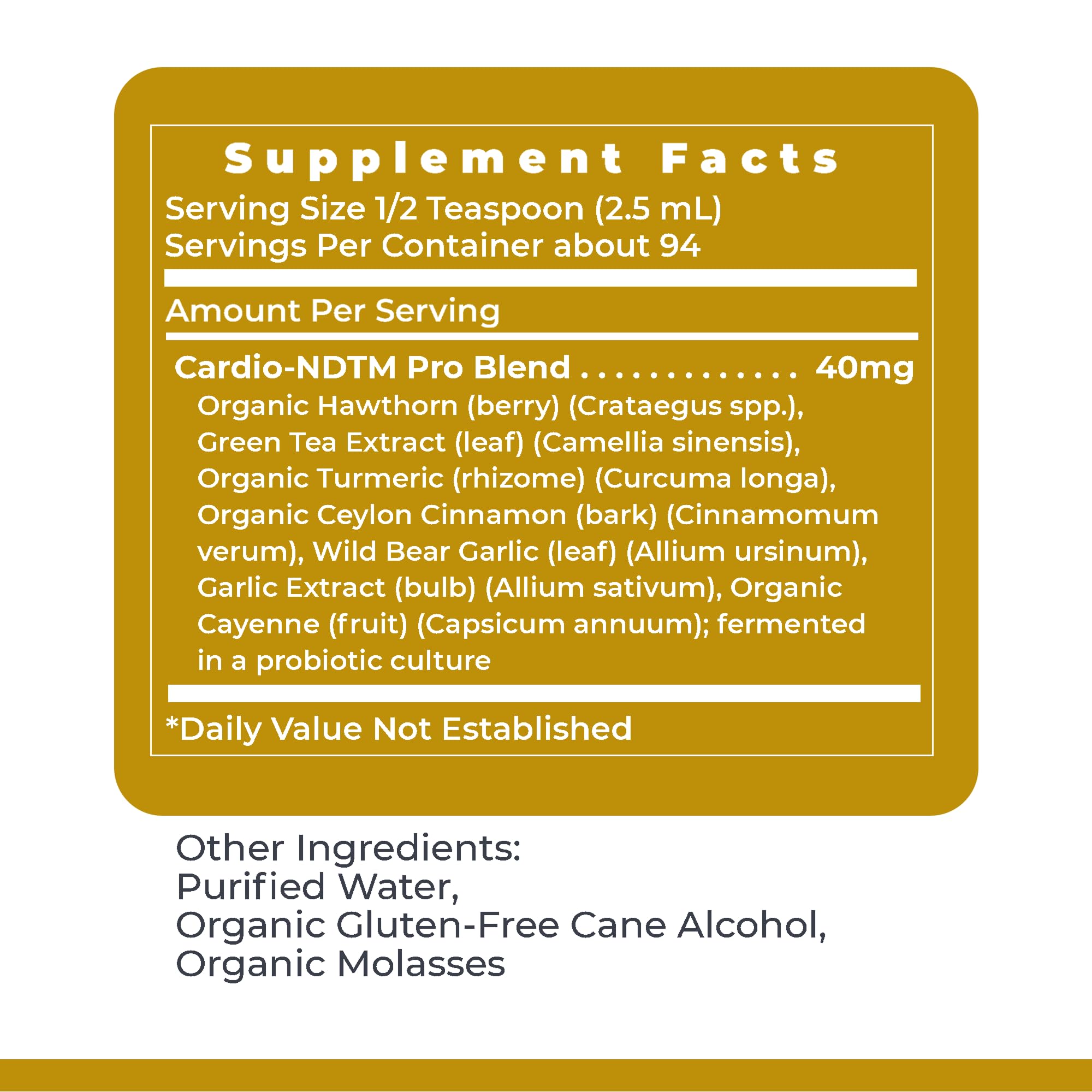 Premier Research Labs Fermented Cardio-ND - Cardio Heart Health, Cardio Support Liquid Fermented in Probiotics for Women, Men, Adults, Supports Heart Health with Hawthorne Berry - 8 fl oz Bottle Premier Research Labs uk supplements