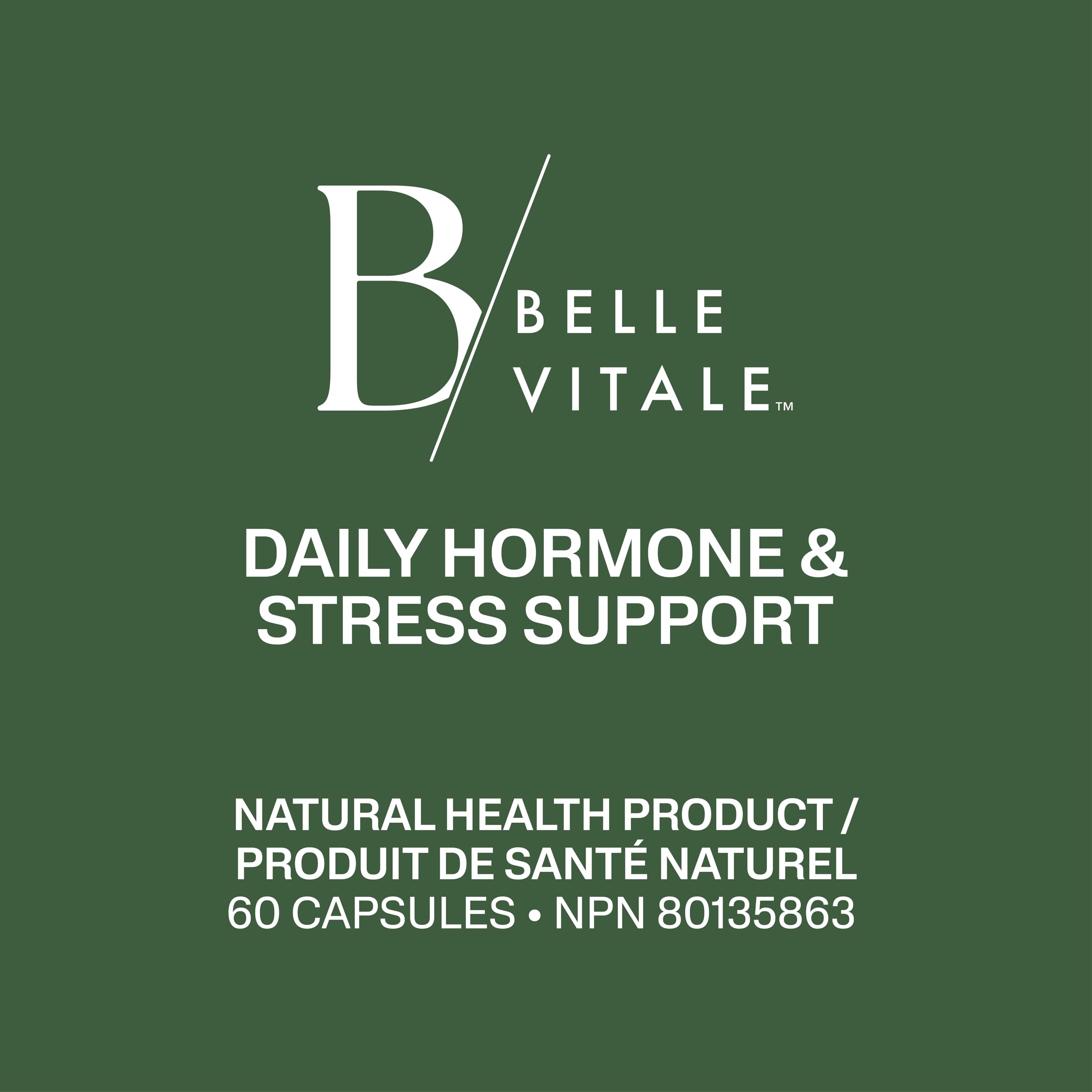 BODi Belle Vitale Daily Hormone & Stress Support - Ashwagandha & Rhodiola - Helps Combat Stress & Supports Healthy Cortisol Levels - Vitamin B12 Help Energy Metabolism & Immune Health - 60 Capsules BODi uk supplements
