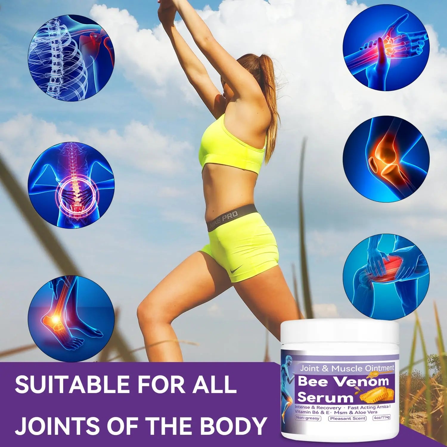 Cedonivor Bee Venom Joint Cream, Joint & Muscle Soothing, Bee Venom Cream for Back, Knee, Hands, Neck, Feet Cedonivor uk supplements